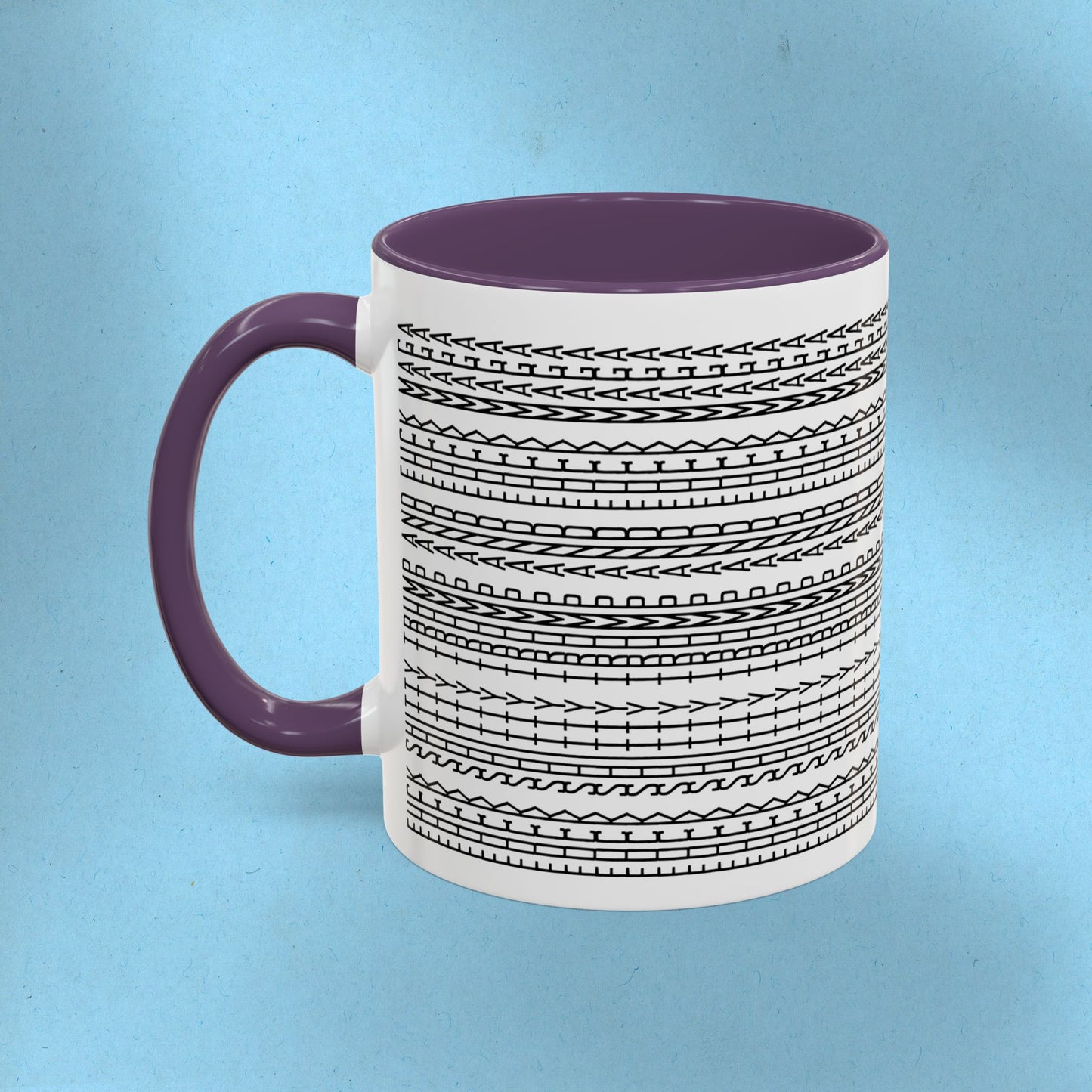 FDT Mug Hidden Message Mug Fuck Shitty Trump and Fuck Maga Coffee Cup FDT Ceramic Cup Foxtrot Delta Tango Anti-Fascism Anti-Trump Merch