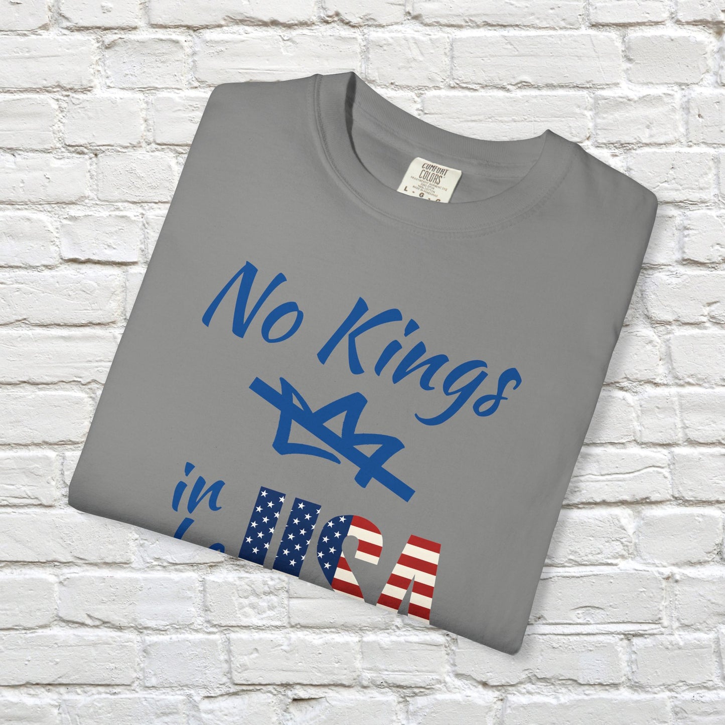 No Kings in the USA Protest Tee Resistance Social Justice Shirt Comfort Colors Ring-Spun US Cotton Resist Anti Trump Democrat Apparel