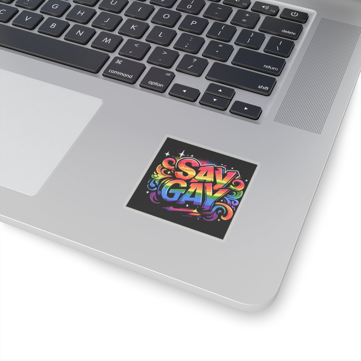 Just Say Gay LGBT Water Bottle Sticker for Laptop LGBTQ Decal Queer Lesbian Bisexual Transgender Gay Pride Merch LGBTQIA Political Adhesive