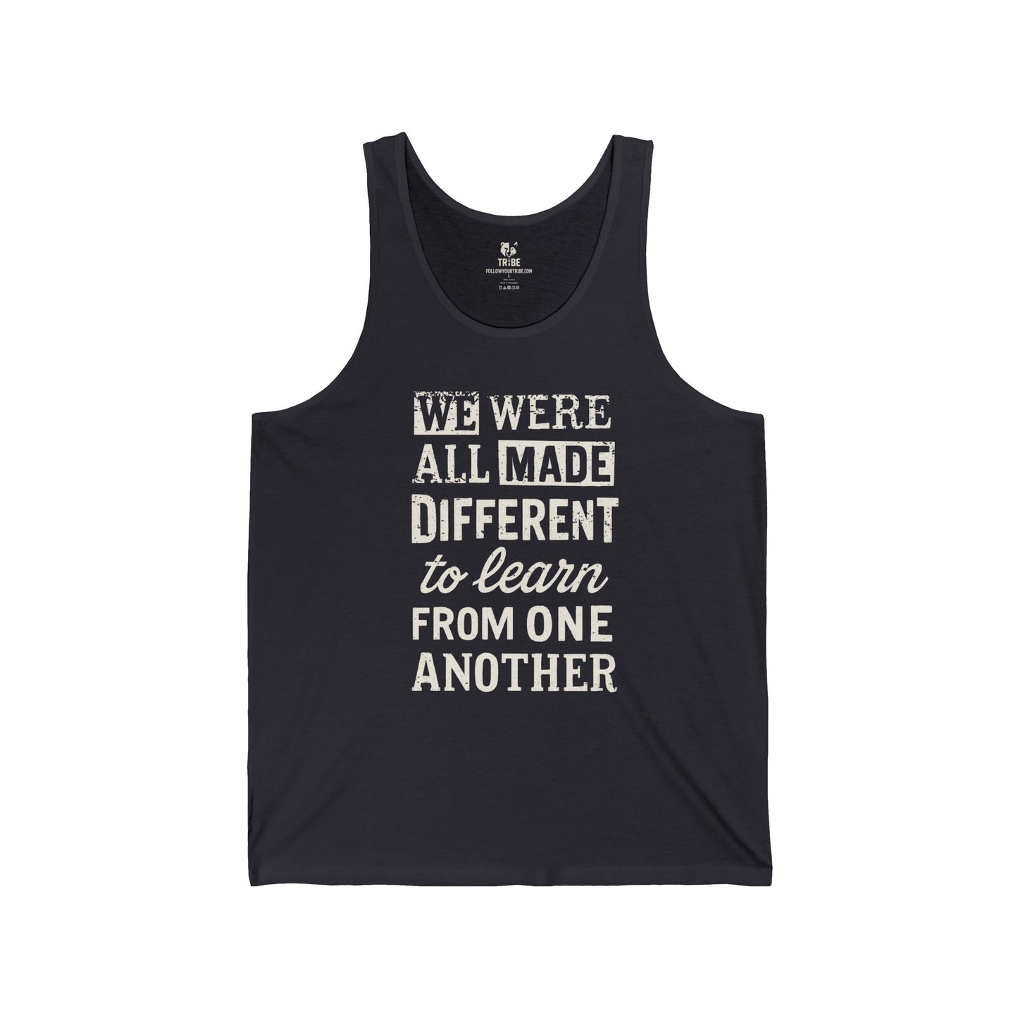 We Were All Made Different Protest Tank Top Social Justice Shirt Anti-Trump Merch Anti-Fascism Gear Resistance Tank Top Democrat Apparel