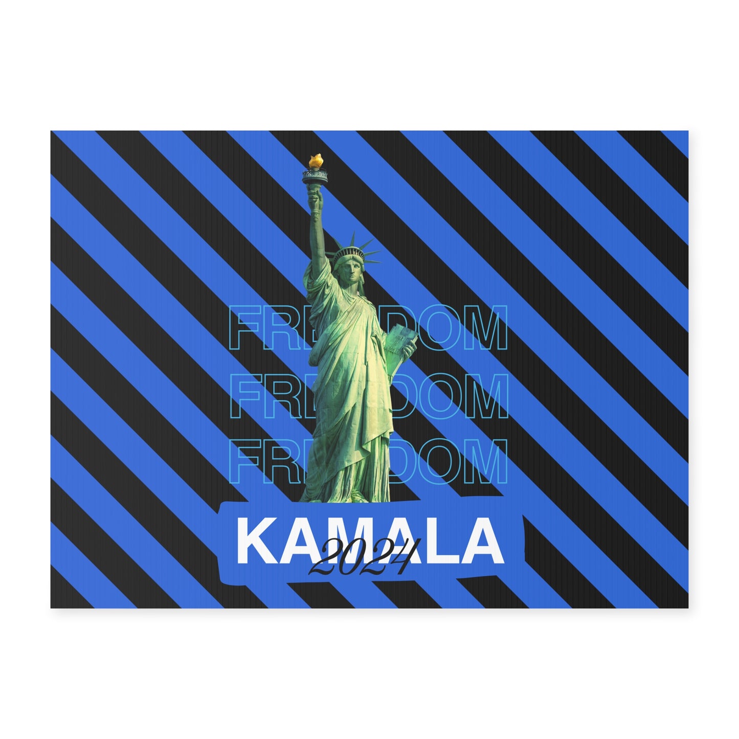 Kamala Freedom Yard Sign - Kamala 2024 Sign - Patriotic Election Political Decor