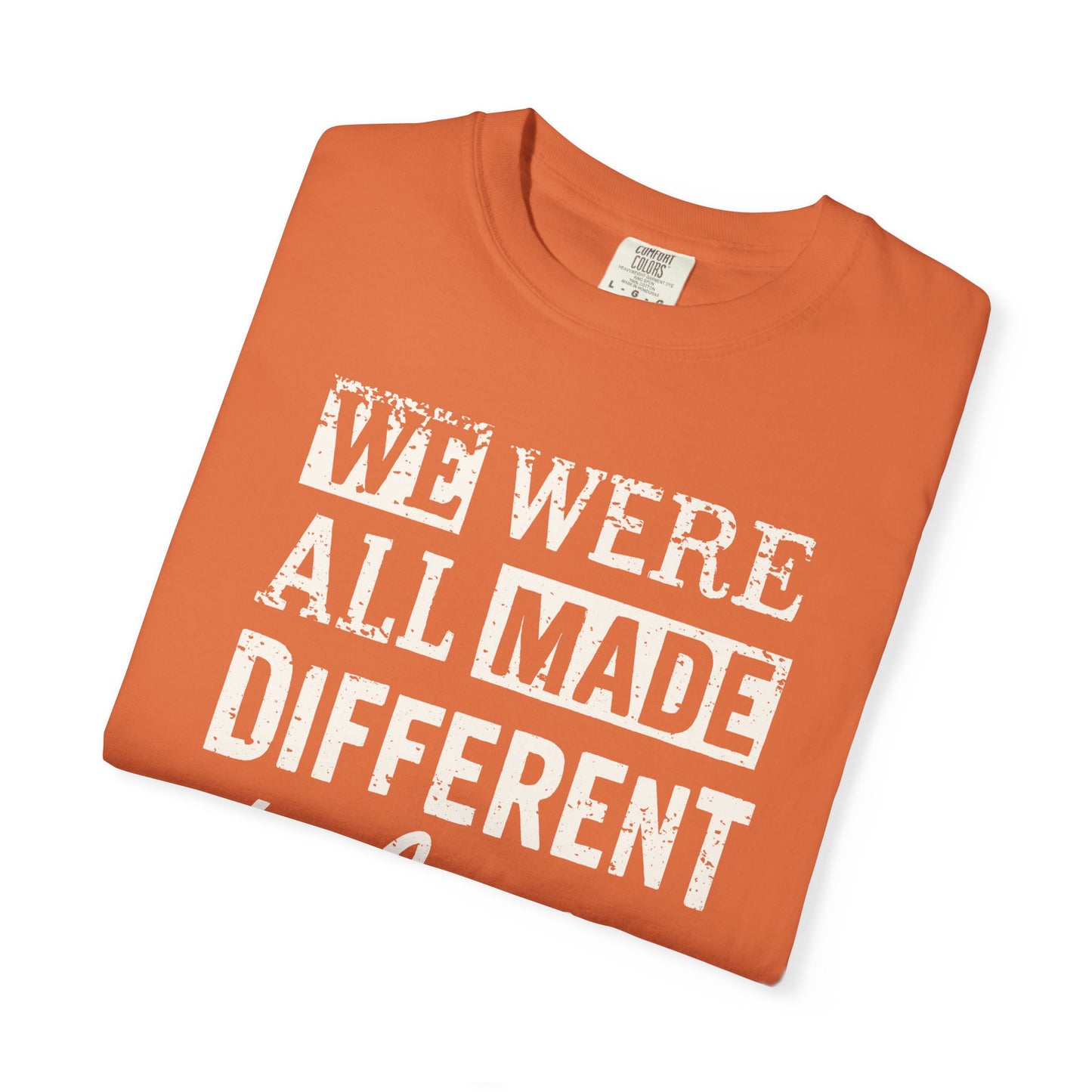 We Were All Made Different Protest Shirt Social Justice T-Shirt Anti-Trump Merch Comfort Colors Anti-Fascism Resistance Gear Protest Apparel