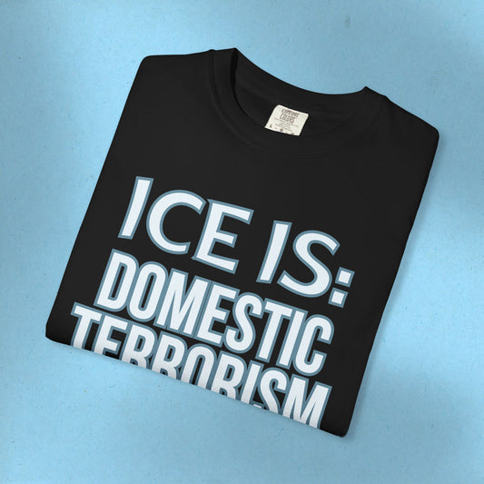 Abolish Ice-Is Tee Protest Shirt Foxtrot Delta Tango Fck Donald Trump Anti-Fascism Abolish ICE Gestapo Comfort Colors Cotton Tshirt