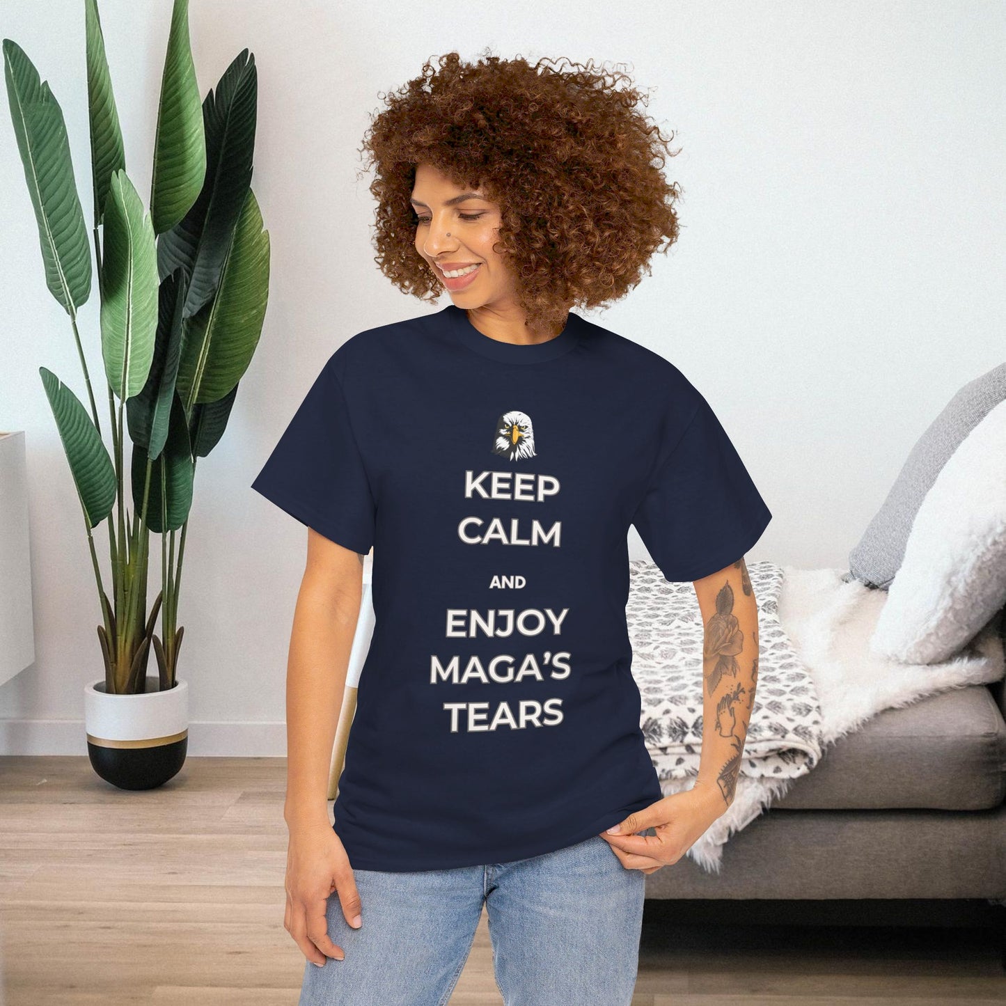 Keep Calm and Enjoy MAGA's Tears Shirt- Harris Walz Tee-  Democrat Presidential Election T-Shirt