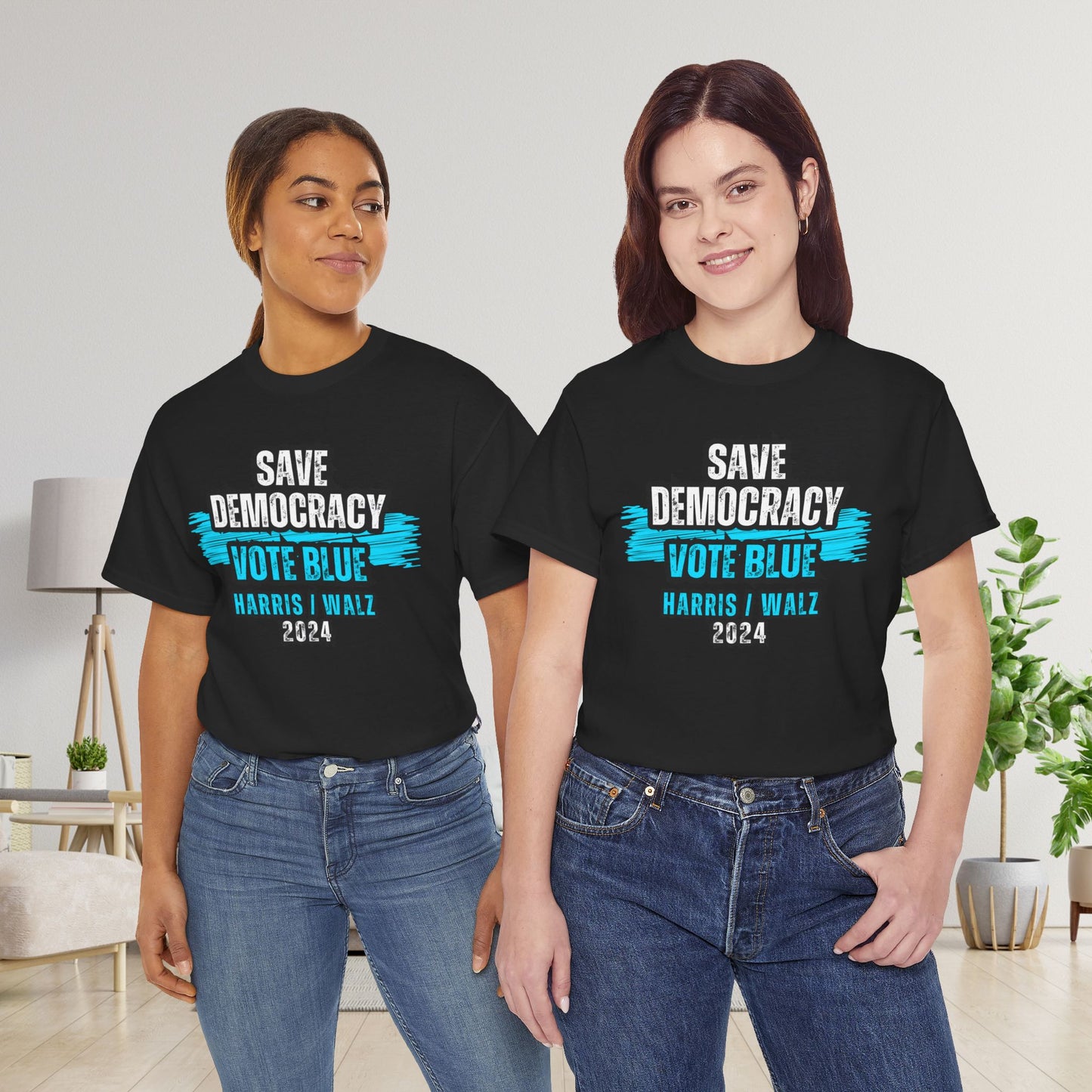 Save Democracy Vote Blue Shirt- Save Democracy Tee- Democrat Presidential Election T-Shirt