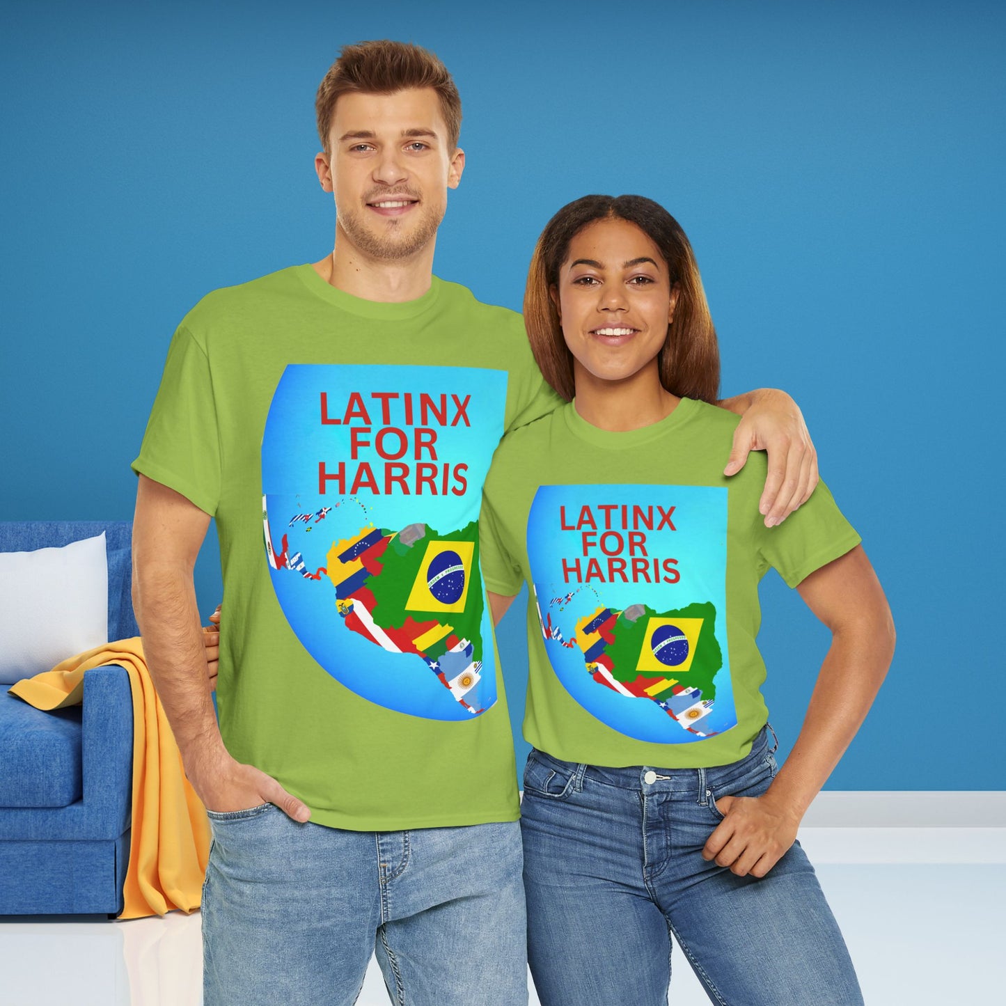 Latinx For Harris Shirt - Harris/Walz 2024 T-Shirt -  Democrat Presidential Election Tee