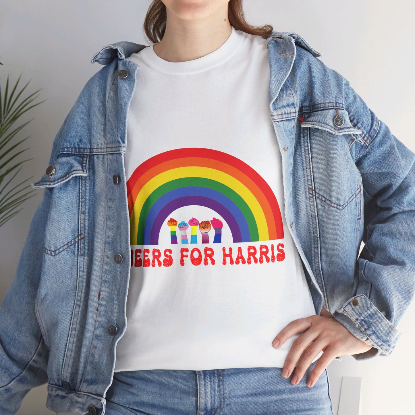 Queers For Harris Shirt- Support LGBTQ Tee-  Democrat Presidential Election T-Shirt