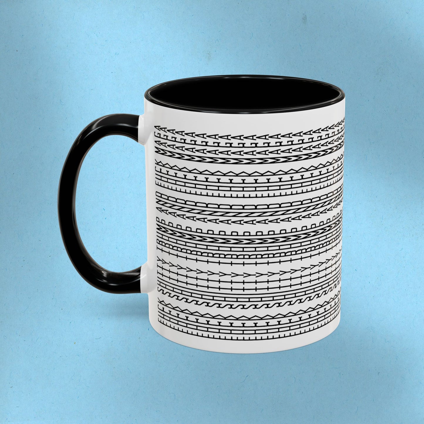 FDT Mug Hidden Message Mug Fuck Shitty Trump and Fuck Maga Coffee Cup FDT Ceramic Cup Foxtrot Delta Tango Anti-Fascism Anti-Trump Merch