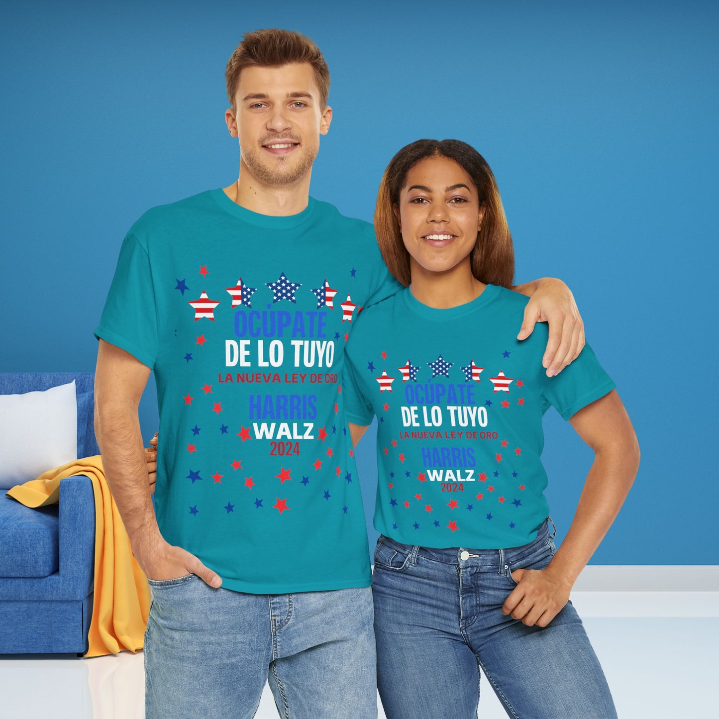 Ocúpate De Lo Tuyo Shirt- Harris/Walz 2024 T-Shirt in Spanish-  Democrat Presidential Election Tee