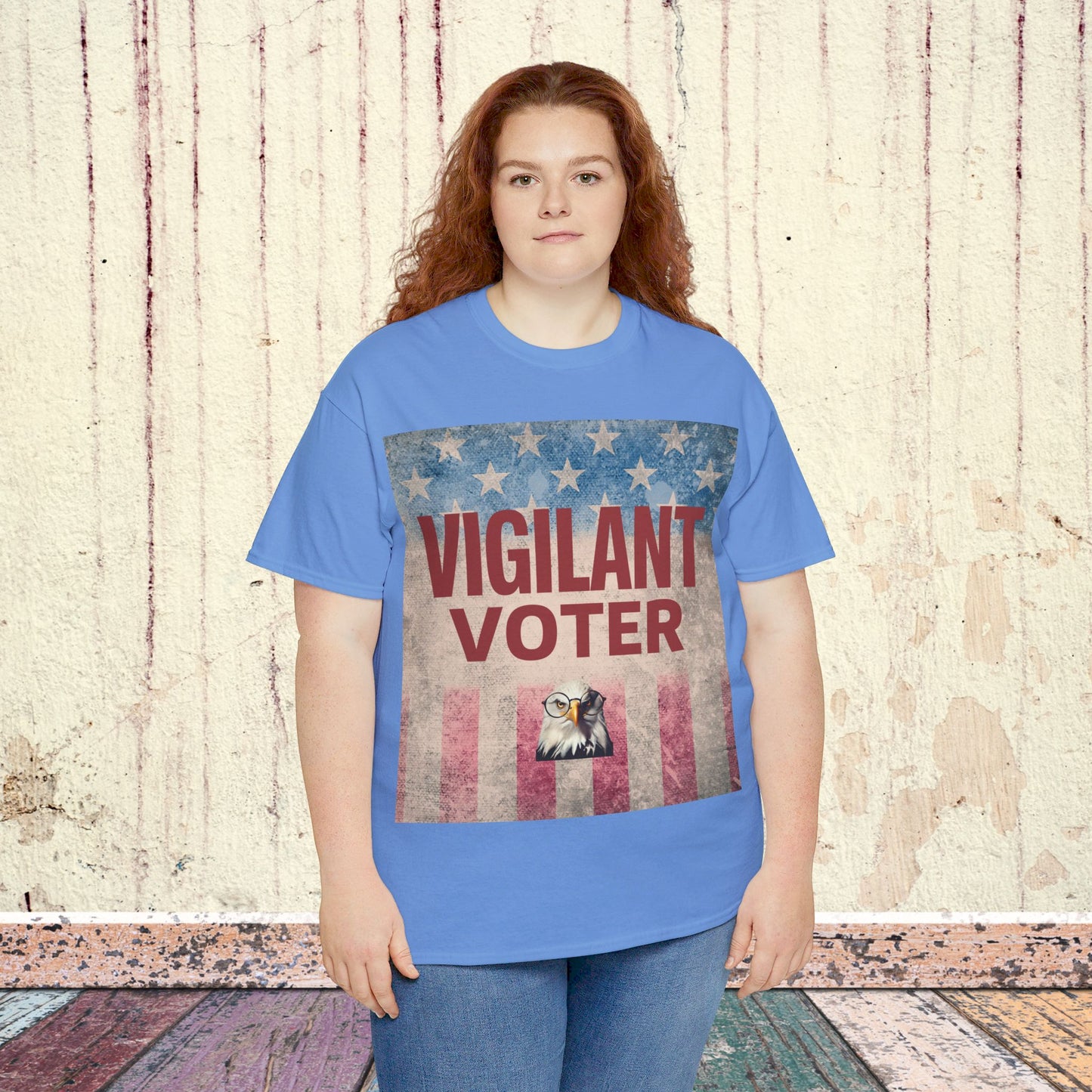 Vigilant Voter Shirt- Vote Blue Save Democracy Tee- Democrat Presidential Election T-Shirt