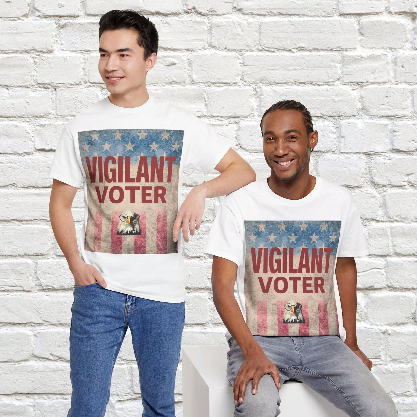 Vigilant Voter Shirt- Vote Blue Save Democracy Tee- Democrat Presidential Election T-Shirt