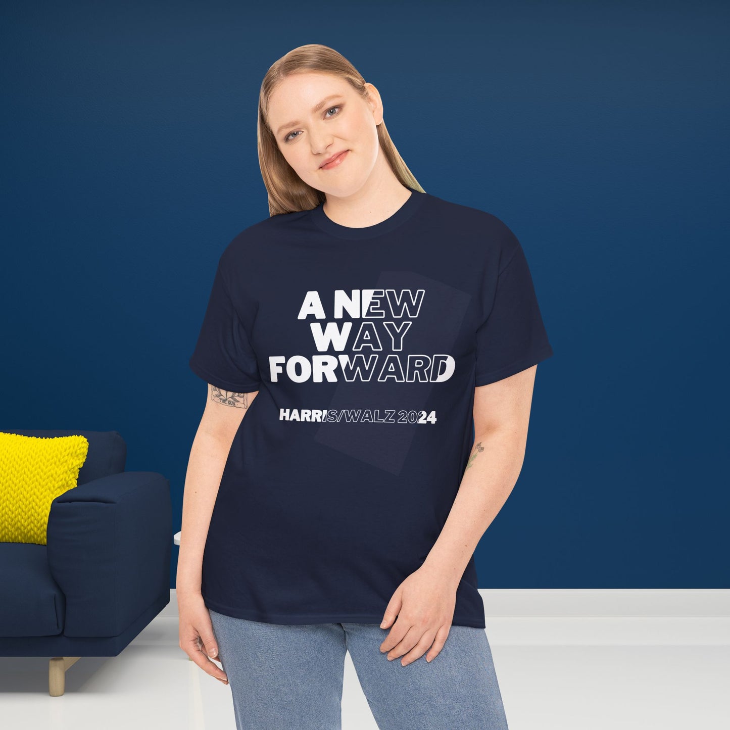 New Way Forward Shirt- We're Not Going Back Tee-  Democrat Presidential Election T-Shirt