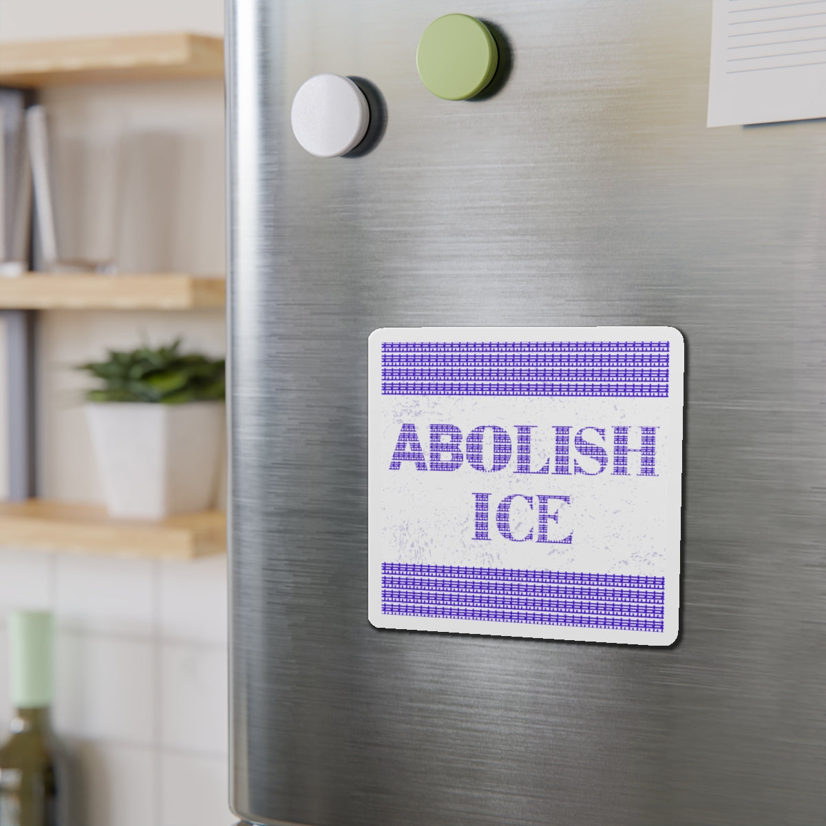 Political Magnet Anti-Trump Merch Abolish ICE Fuck Donald Trump Car Magnet Political FDT Resist Protest Gear Anti-Fascism Democratic Sign