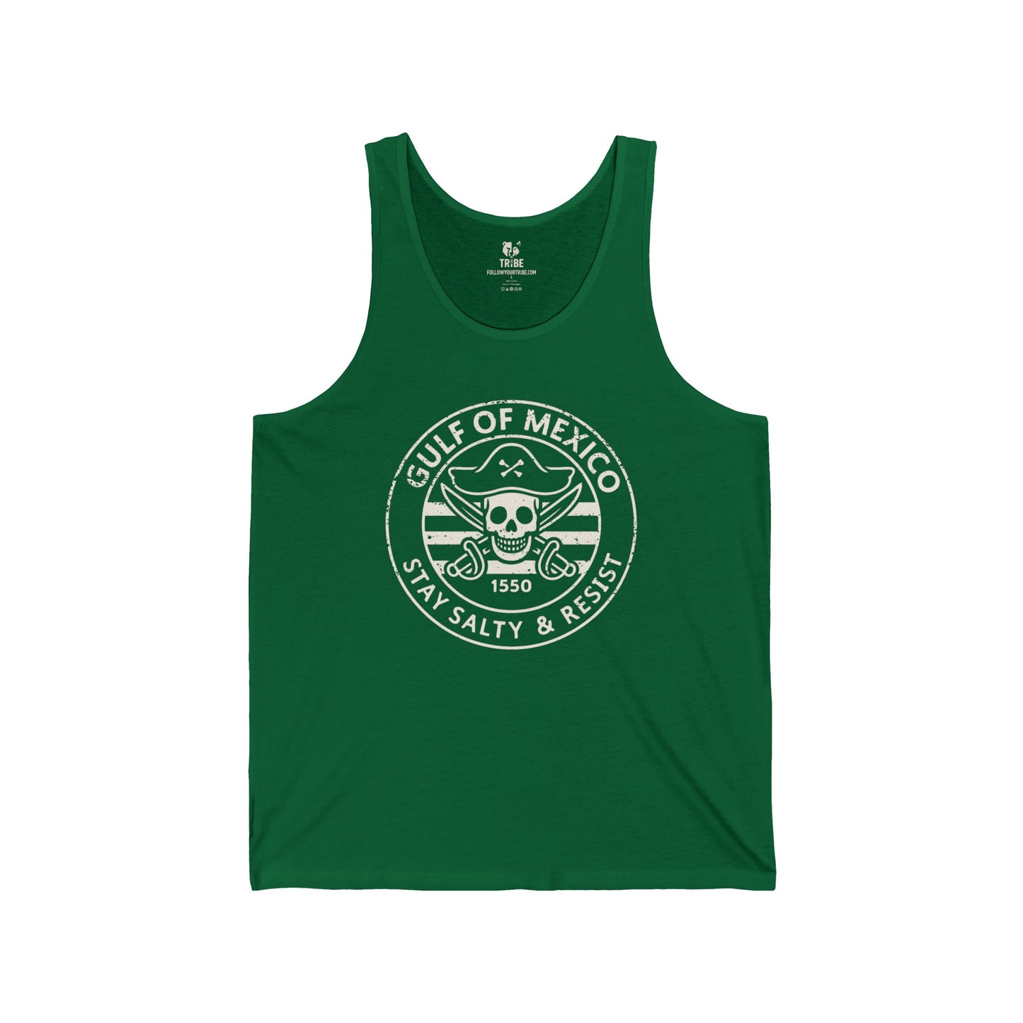 Gulf of Mexico Pirate Resist Shirt Protest Tank Top Social Justice Anti-Trump Merch Anti-Fascism Gear Resistance Tank Top Democrat Apparel