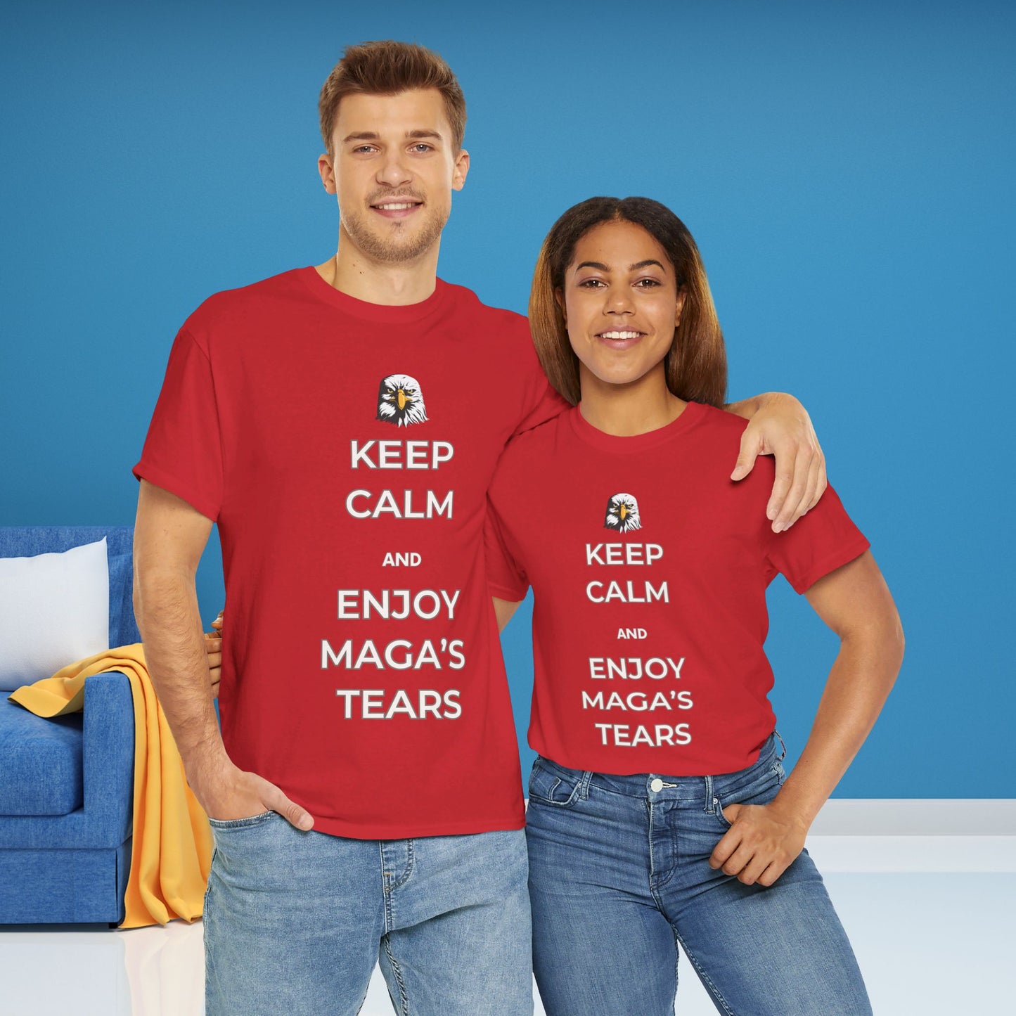 Keep Calm and Enjoy MAGA's Tears Shirt- Harris Walz Tee-  Democrat Presidential Election T-Shirt