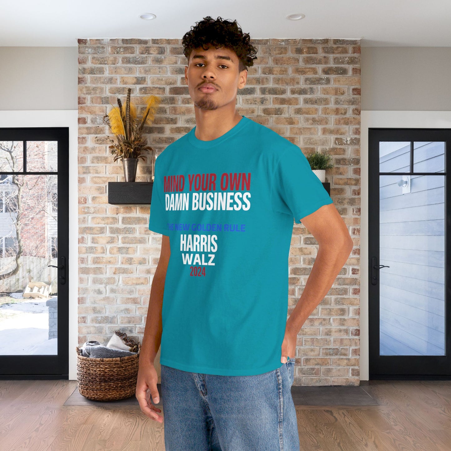 Mind Your Own Damn Business Shirt- Harris Walsh Tee-  Democrat Presidential Election T-Shirt