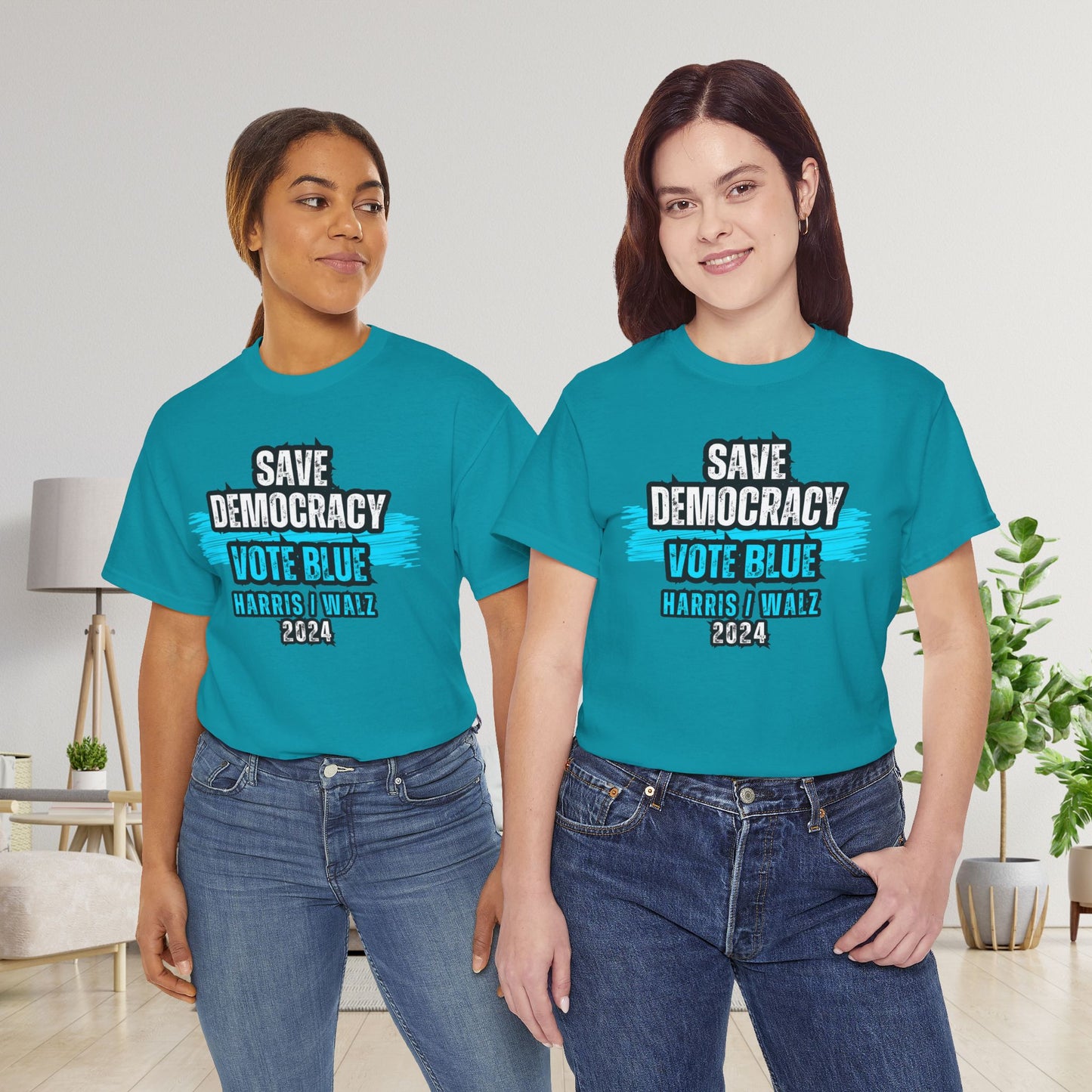 Save Democracy Vote Blue Shirt- Save Democracy Tee- Democrat Presidential Election T-Shirt