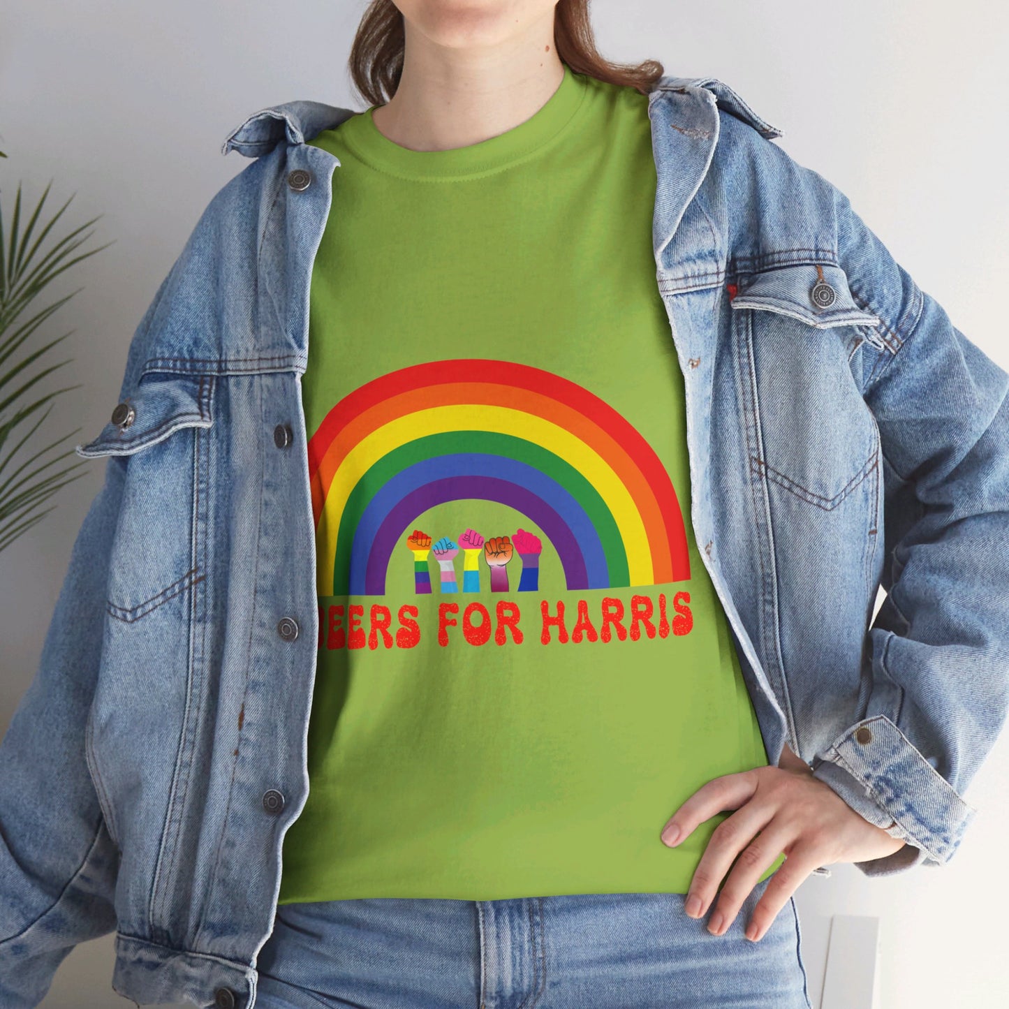 Queers For Harris Shirt- Support LGBTQ Tee-  Democrat Presidential Election T-Shirt