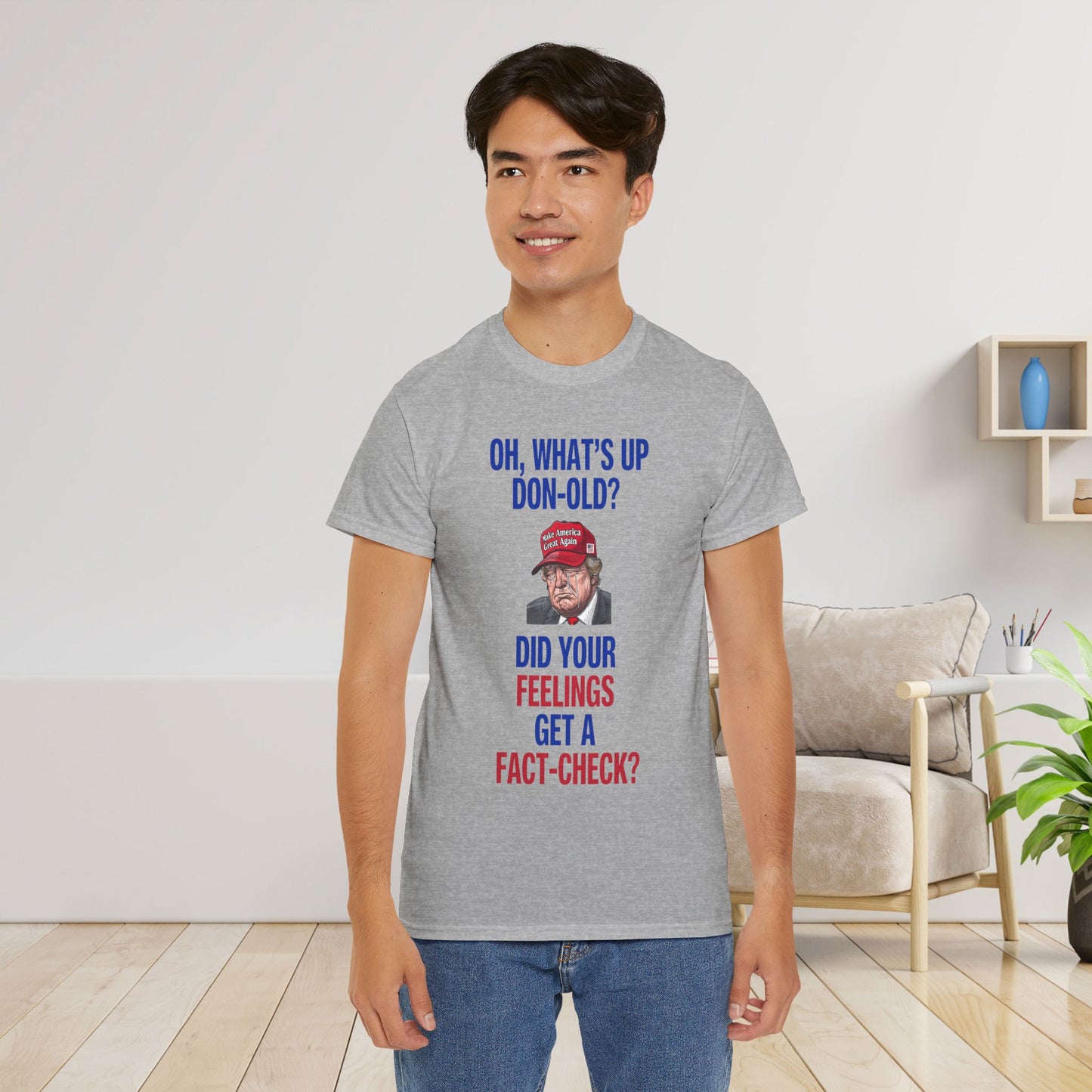 Did Your Feelings Get a Fact-Check? Shirt- Humorous Anti-Fascism Tee-  Democrat Presidential Election T-Shirt