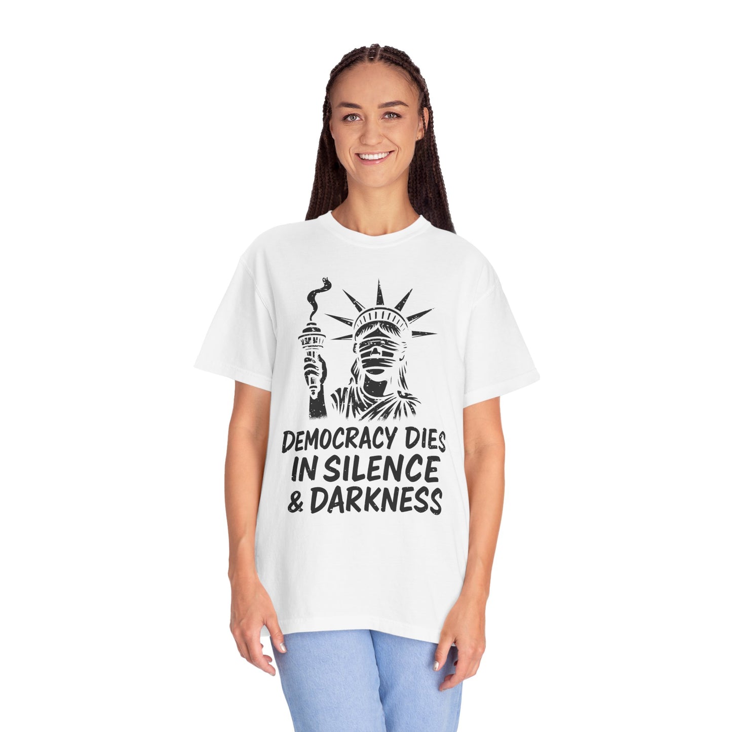 Protest Shirt Extinguished Liberty Tee Social Justice T-Shirt Anti-Trump Merch Comfort Colors Anti-Fascism Resistance Gear Protest Apparel