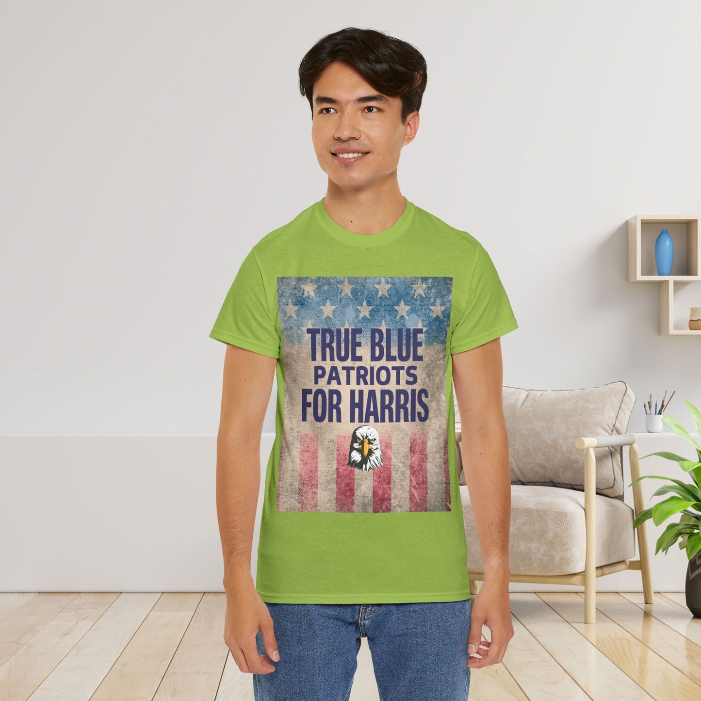 True Blue Patriots for Harris Shirt- Save Democracy Tee- Democrat Presidential Election T-Shirt