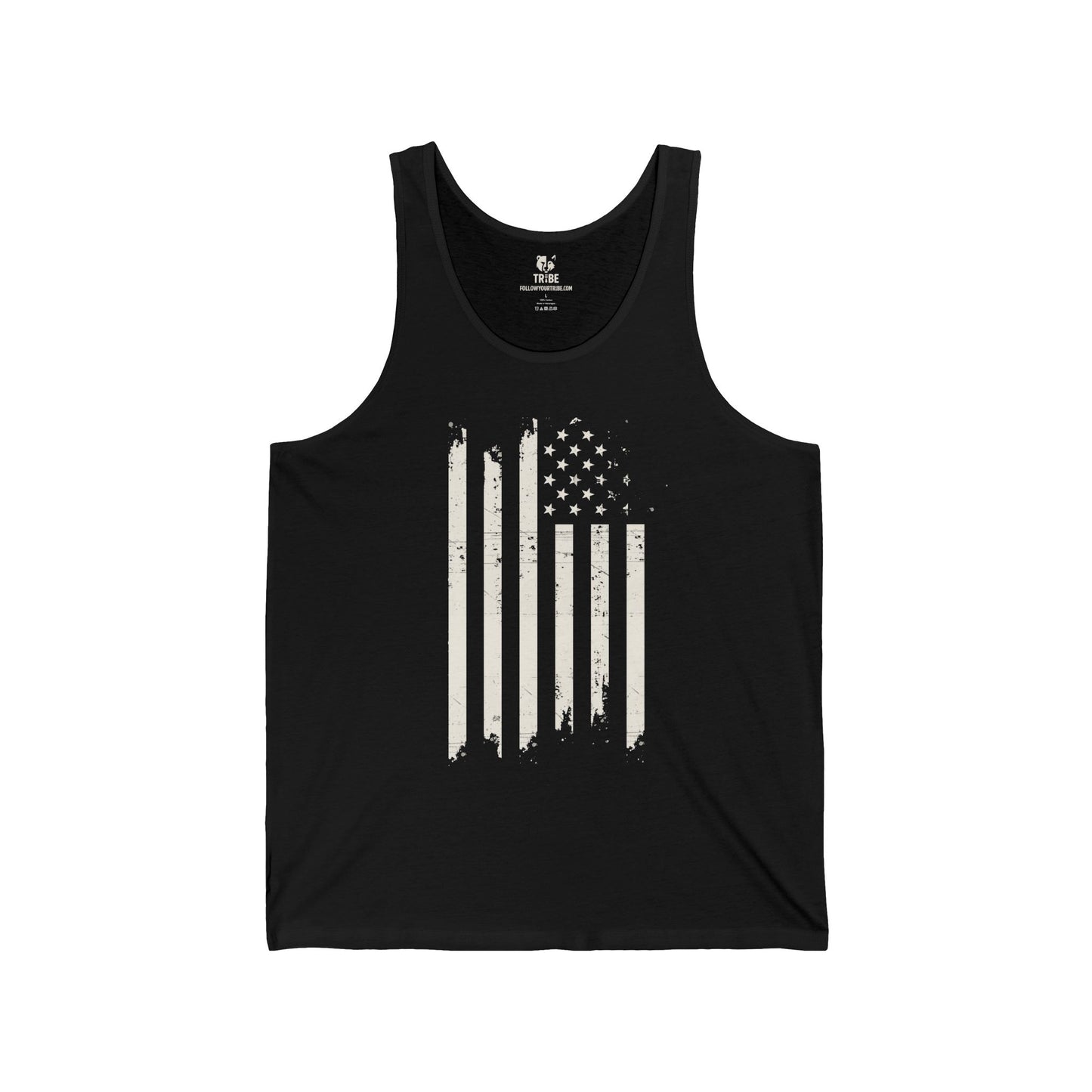 Distressed US Flag Mourning Protest Tank Top Social Justice Shirt Anti-Trump Merch Anti-Fascism Resist Activist Tank Top Democrat Apparel