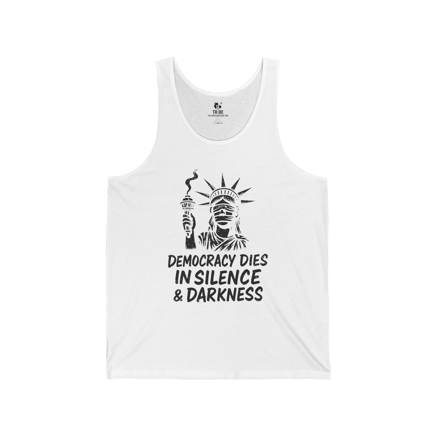 Protest Tank Top Extinguished Liberty Tee Social Justice Shirt Anti-Trump Merch Anti-Fascism Gear Resistance Tank Top Democrat Apparel