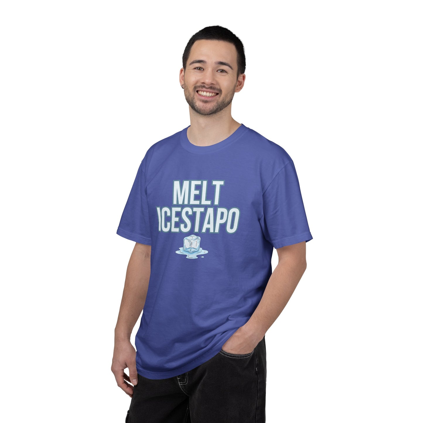 MELT ICESTAPO Tee Protest Shirt Foxtrot Delta Tango Fck Donald Trump Anti-Fascism Abolish ICE Gestapo Comfort Colors Ring-Spun Cotton Tshirt