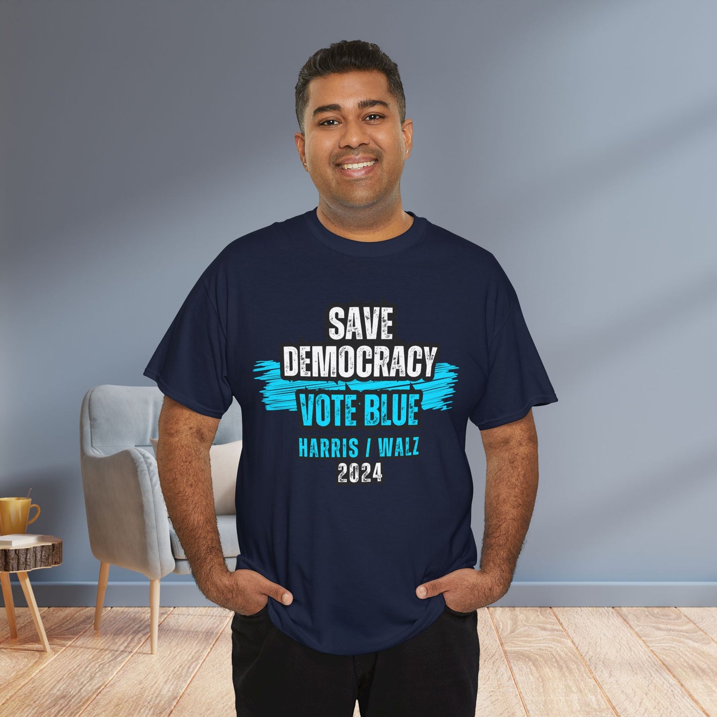 Save Democracy Vote Blue Shirt- Save Democracy Tee- Democrat Presidential Election T-Shirt