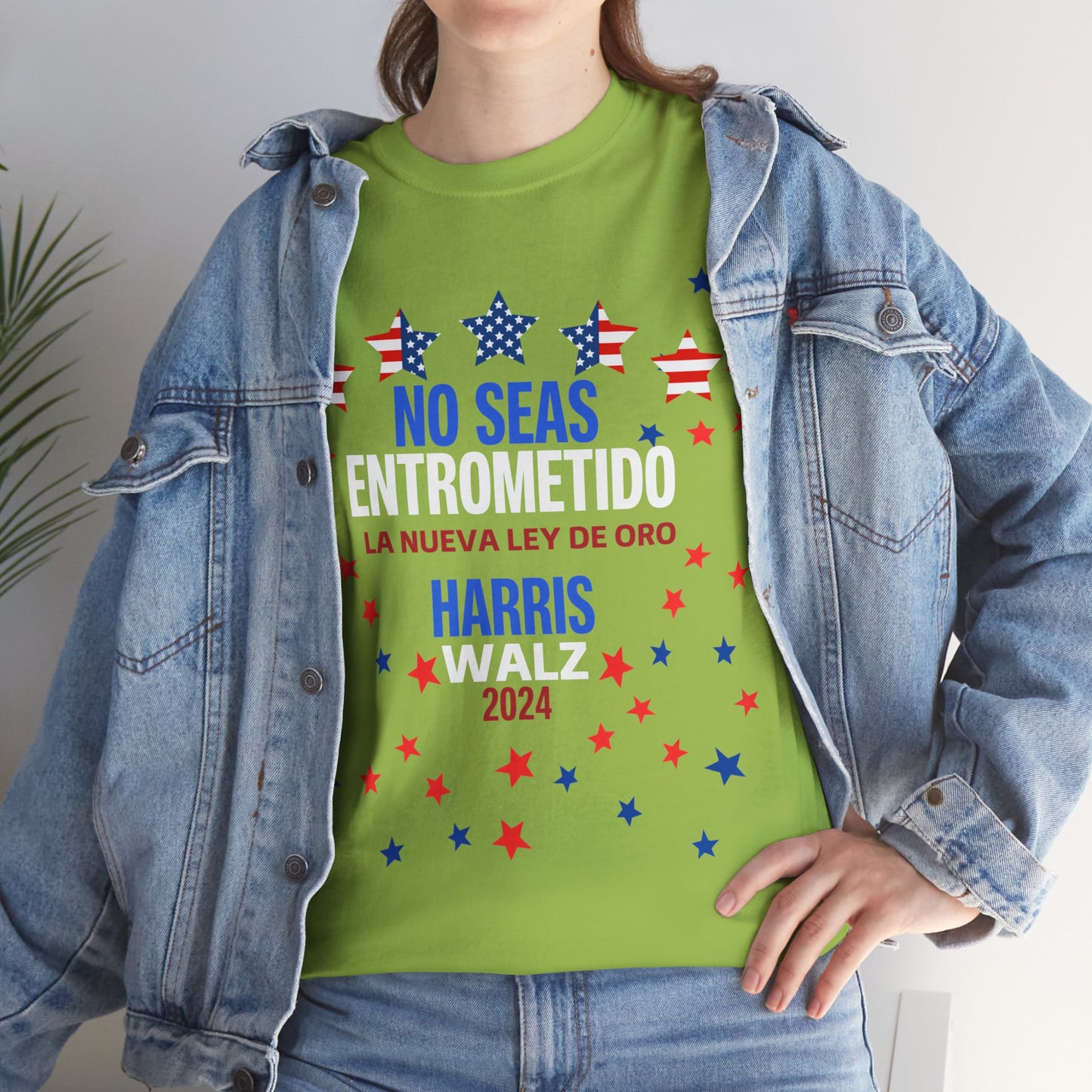 No Seas Entrometido Shirt- Harris/Walz 2024 T-Shirt in Spanish-  Democrat Presidential Election Tee