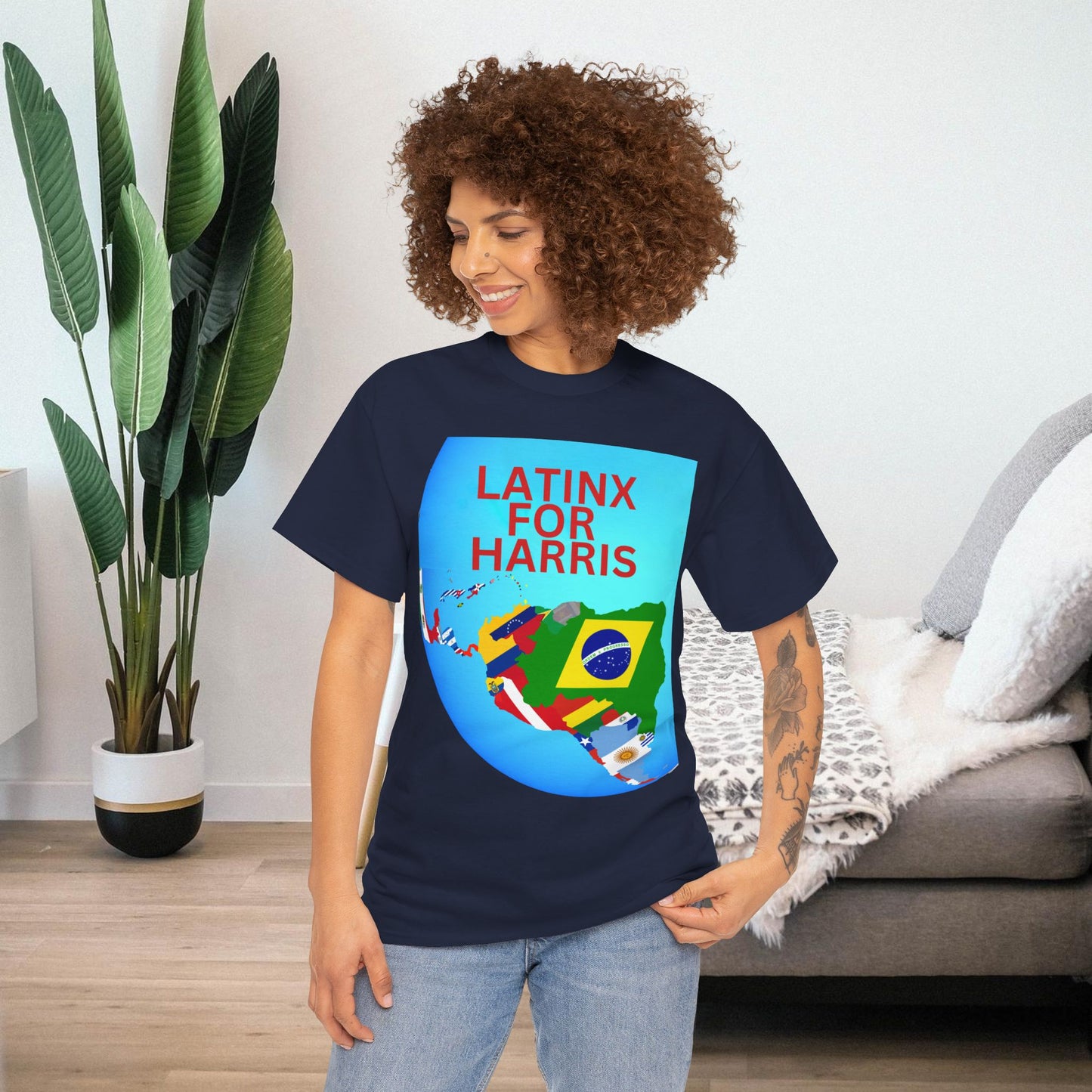 Latinx For Harris Shirt - Harris/Walz 2024 T-Shirt -  Democrat Presidential Election Tee