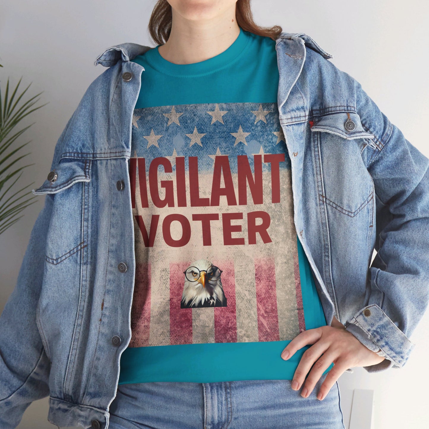 Vigilant Voter Shirt- Vote Blue Save Democracy Tee- Democrat Presidential Election T-Shirt