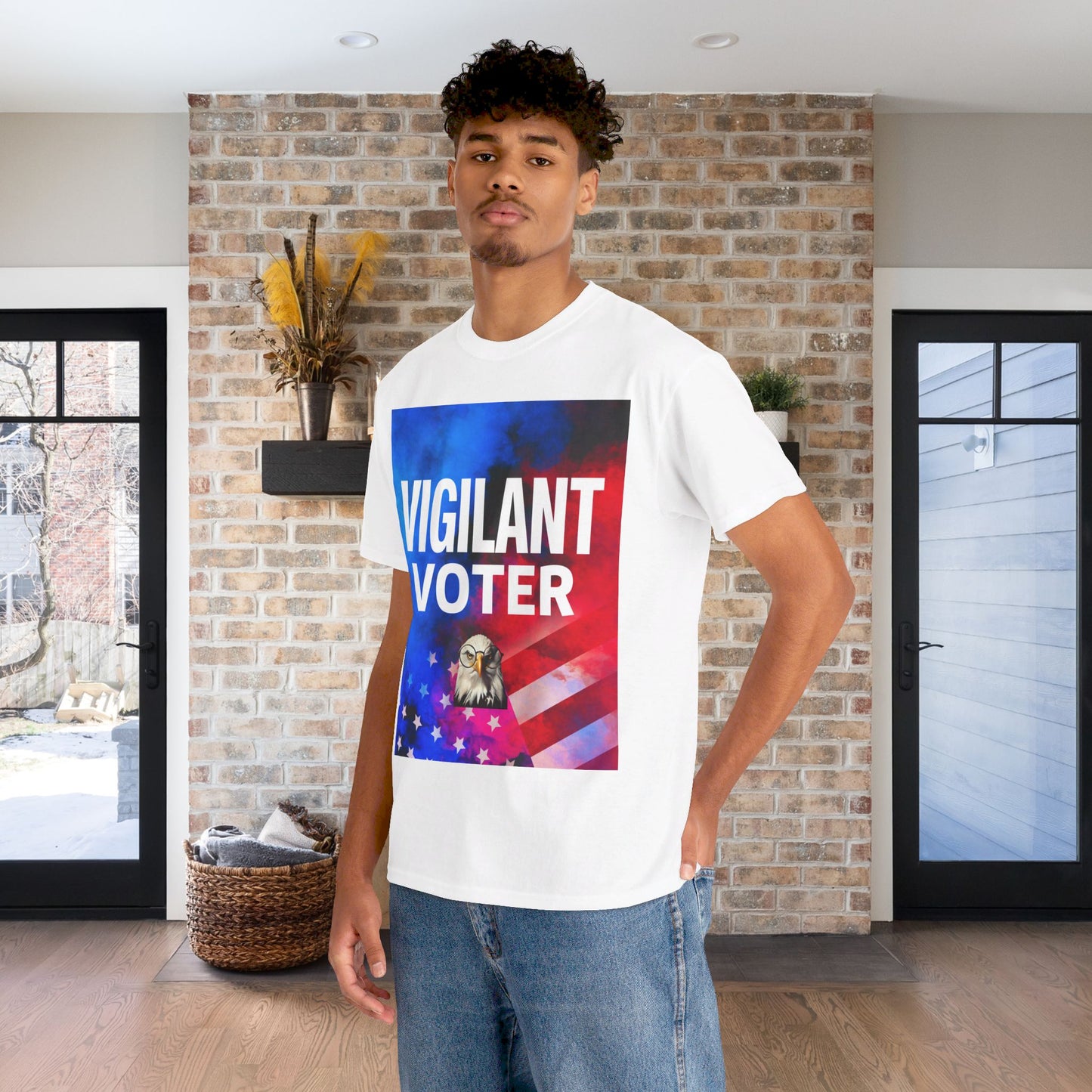 Vigilant Voter Shirt- Vote Blue Save Democracy Tee- Democrat Presidential Election T-Shirt