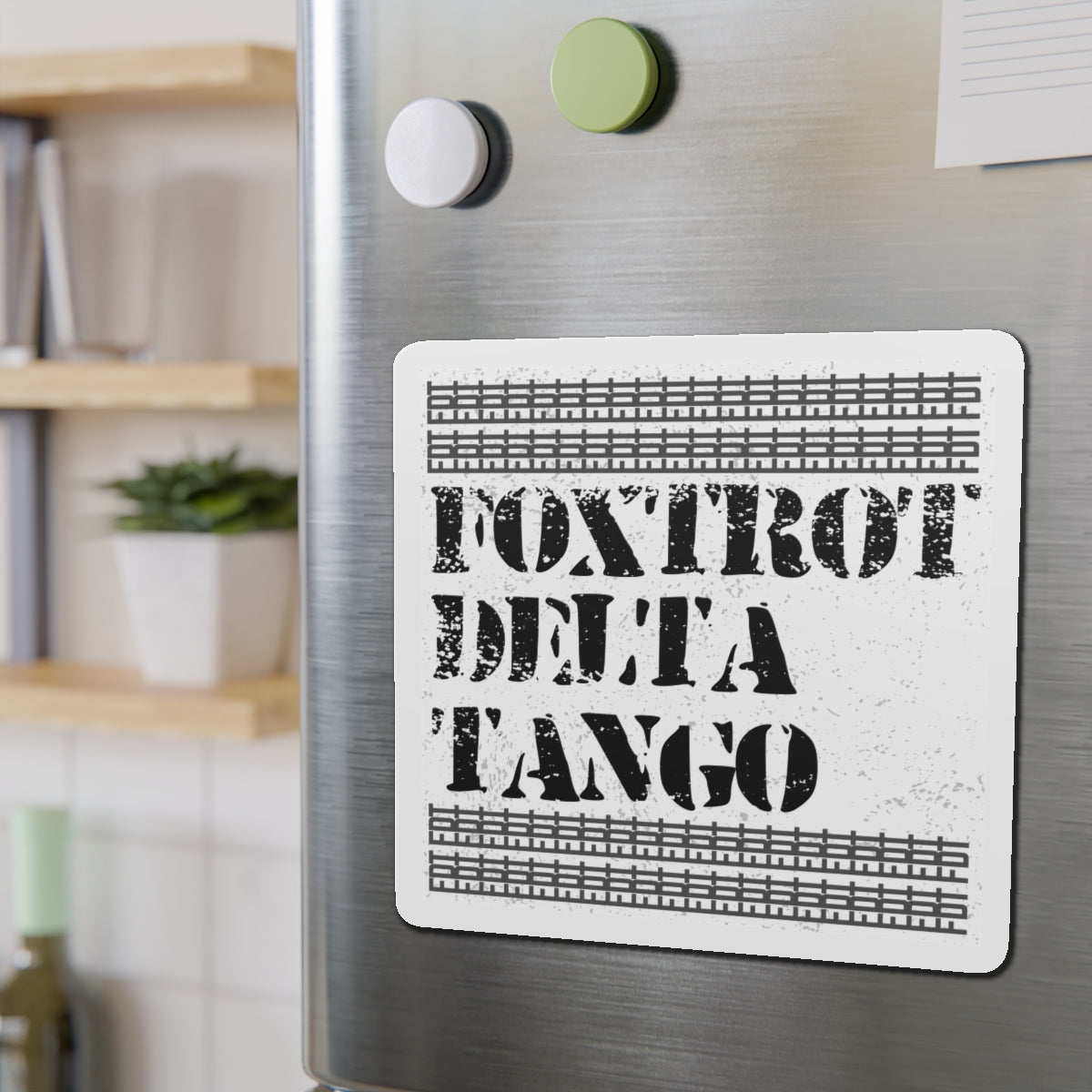 Political Magnet Anti-Trump Merch Foxtrot Delta Tango Car Magnet Political Decal FDT Resist Protest Activism Gear Anti-Fascism Resistance
