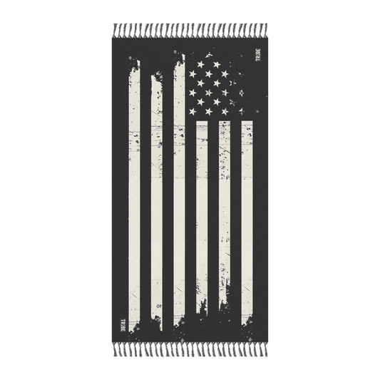 Distressed USA Flag Pareo Mourning Protest Sarong Social Justice Anti-Trump Canga Anti-Fascism Resist Activist Bars and Stars Beach Sarong