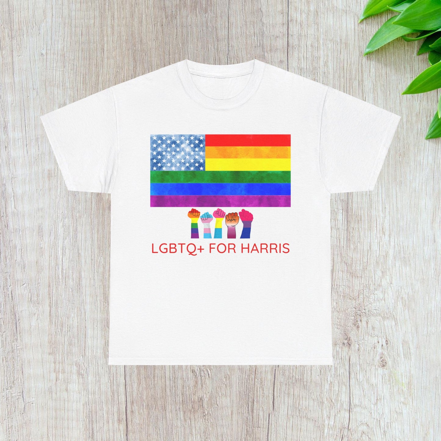 LGBTQ+ for Harris Shirt- Queer for Harris Tee-  Democrat Presidential Election T-Shirt