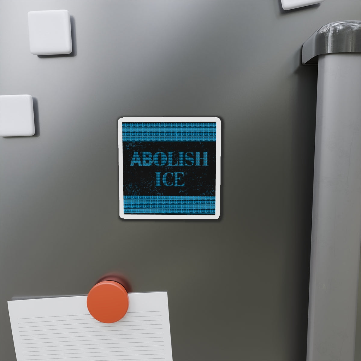 Political Magnet Anti-Trump Merch Abolish ICE Fuck Donald Trump Car Magnet Political FDT Resist Protest Gear Anti-Fascism Democratic Sign