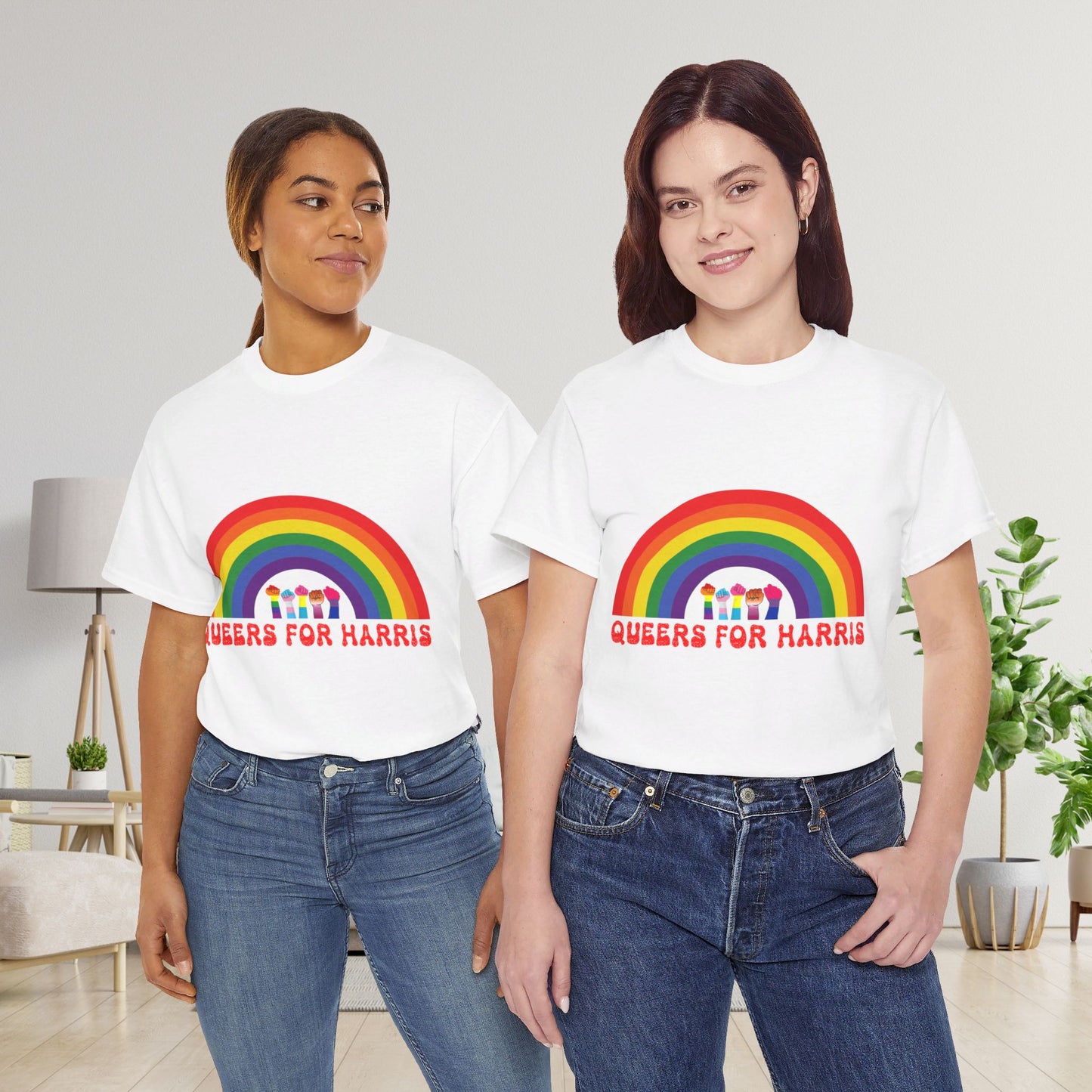 Queers For Harris Shirt- Support LGBTQ Tee-  Democrat Presidential Election T-Shirt