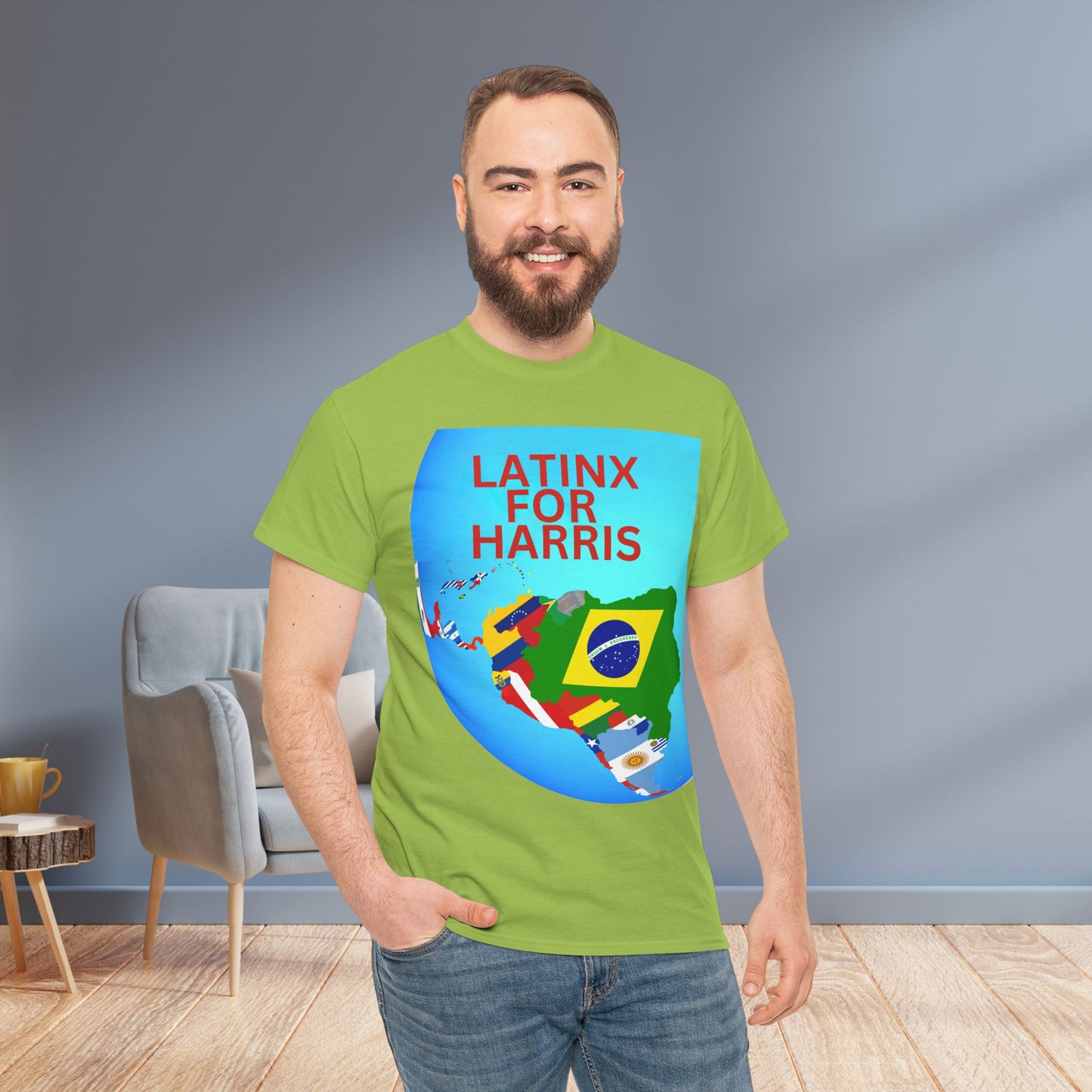 Latinx For Harris Shirt - Harris/Walz 2024 T-Shirt -  Democrat Presidential Election Tee