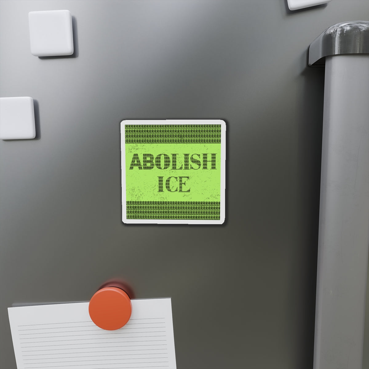 Political Magnet Anti-Trump Merch Abolish ICE Fuck Donald Trump Car Magnet Political FDT Resist Protest Gear Anti-Fascism Democratic Sign