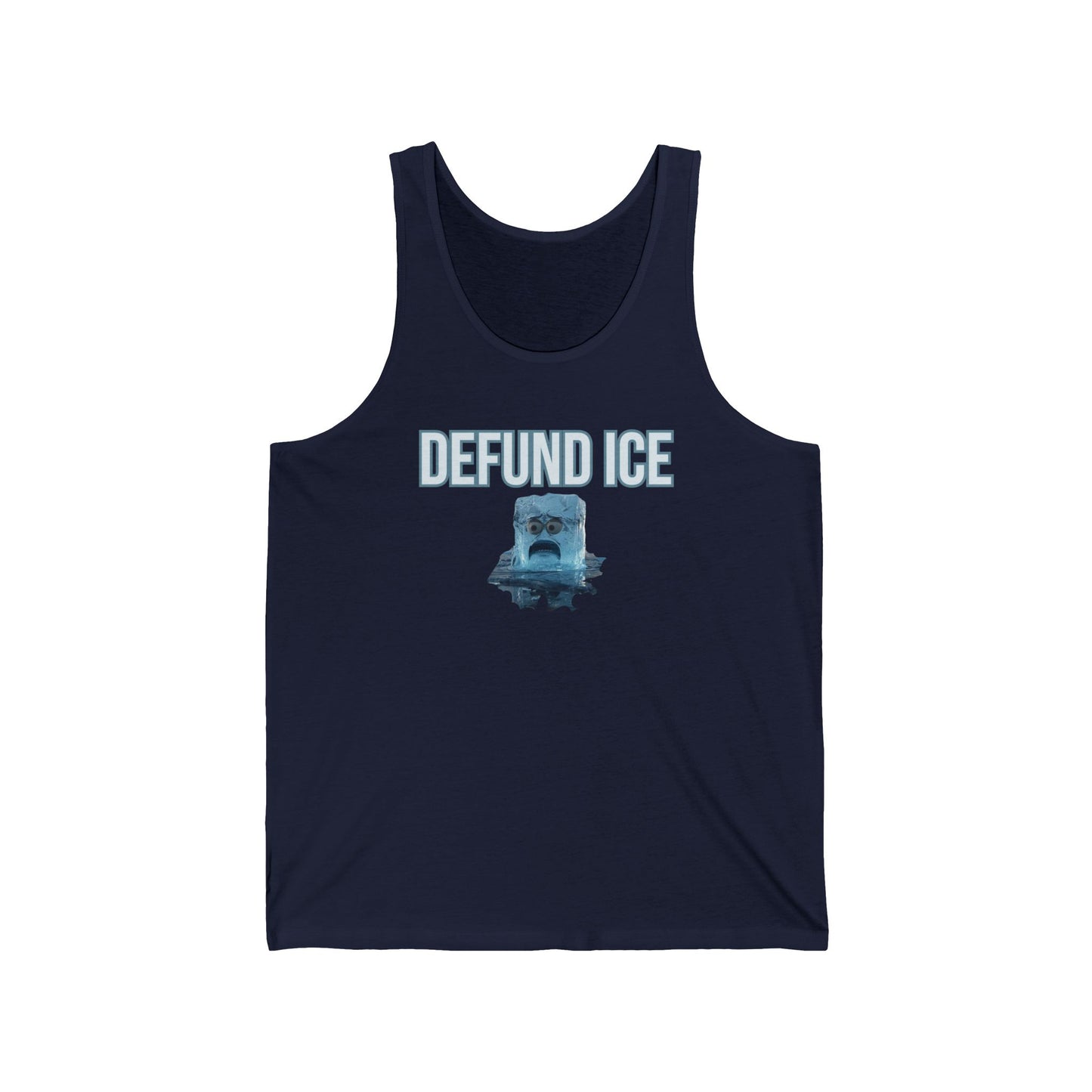Defund Ice Shirt Protest Tank Top Foxtrot Delta Tango Fck Donald Trump Social Justice Anti-Fascism Abolish Icestapo Sleeveless TShirt Cotton