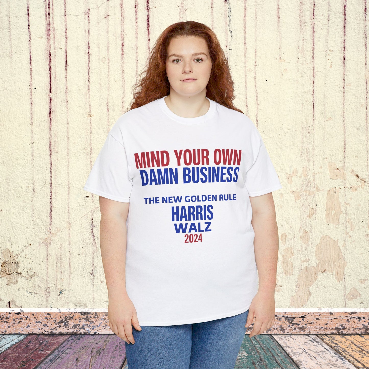 Mind Your Own Damn Business Shirt- Harris Walsh Tee-  Democrat Presidential Election T-Shirt