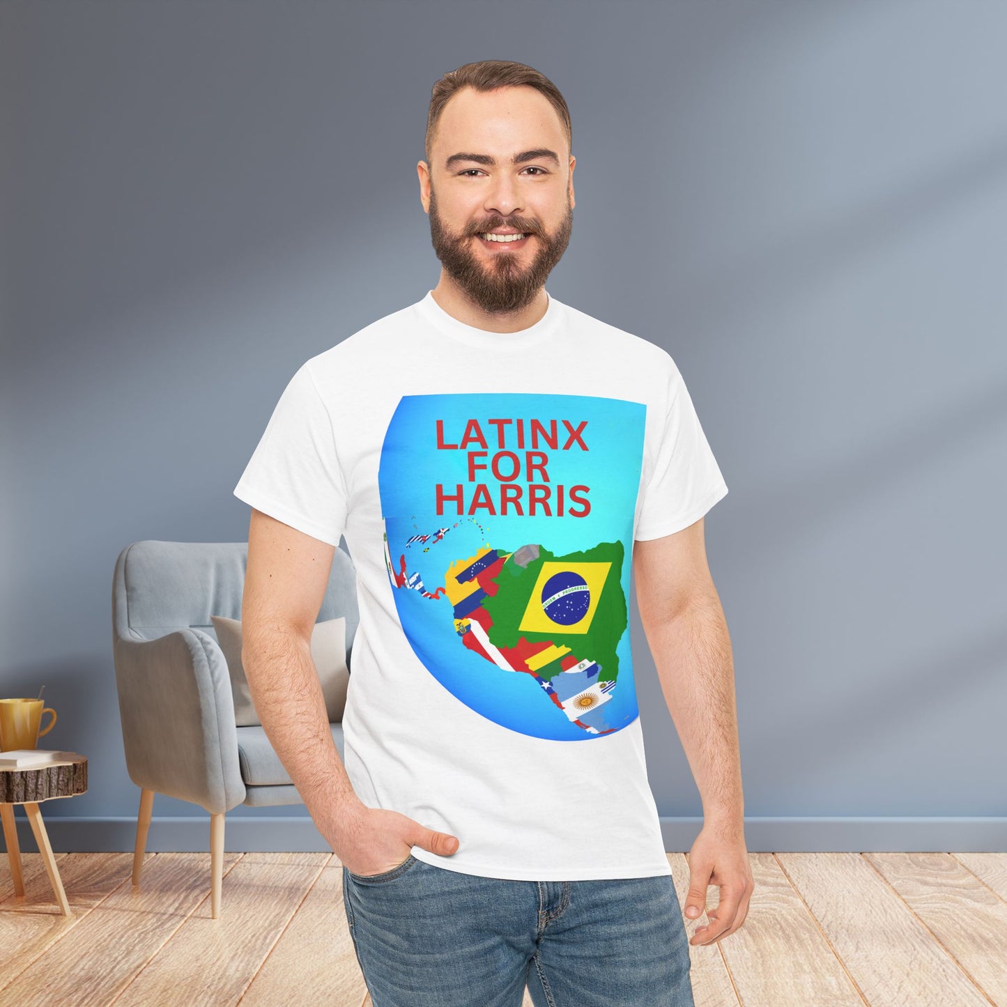 Latinx For Harris Shirt - Harris/Walz 2024 T-Shirt -  Democrat Presidential Election Tee