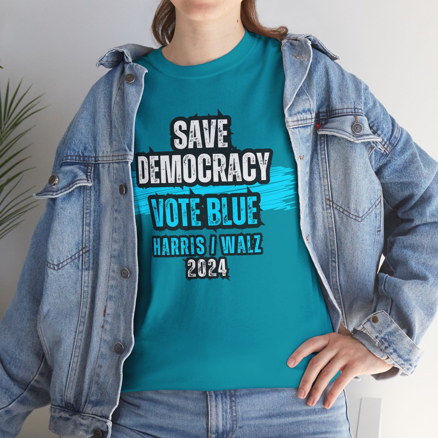 Save Democracy Vote Blue Shirt- Save Democracy Tee- Democrat Presidential Election T-Shirt