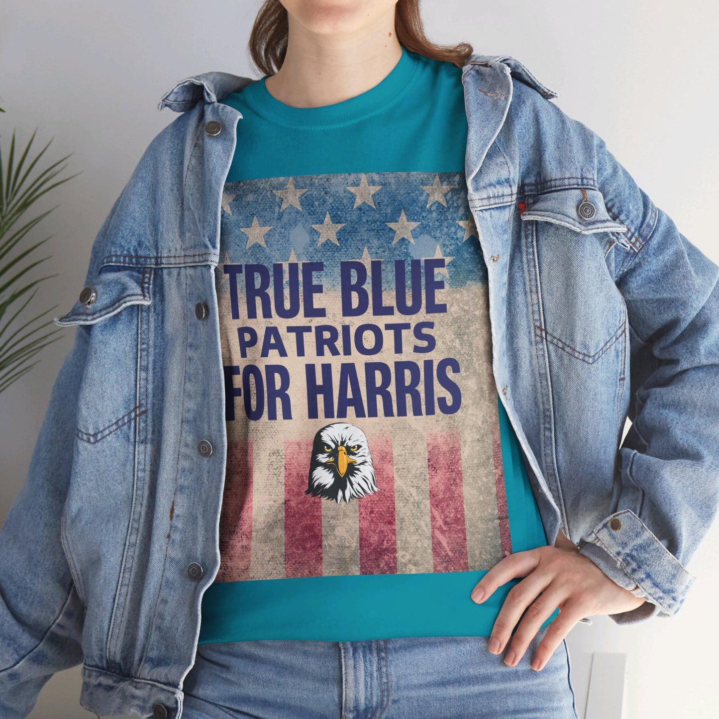 True Blue Patriots for Harris Shirt- Save Democracy Tee- Democrat Presidential Election T-Shirt