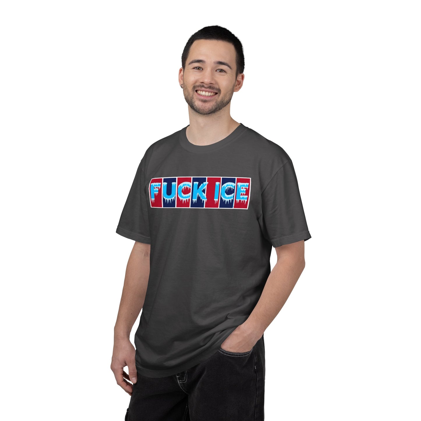 F*ck Ice Tee Protest Shirt Foxtrot Delta Tango F*ck Donald Trump Anti-Fascism Abolish Icestapo Comfort Colors Ring-Spun Cotton Tshirt