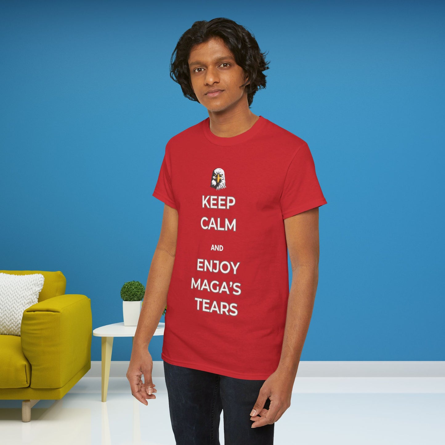 Keep Calm and Enjoy MAGA's Tears Shirt- Harris Walz Tee-  Democrat Presidential Election T-Shirt