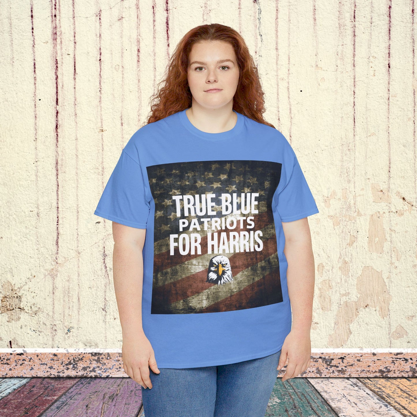 True Blue Patriots for Harris Shirt- Save Democracy Tee- Democrat Presidential Election T-Shirt