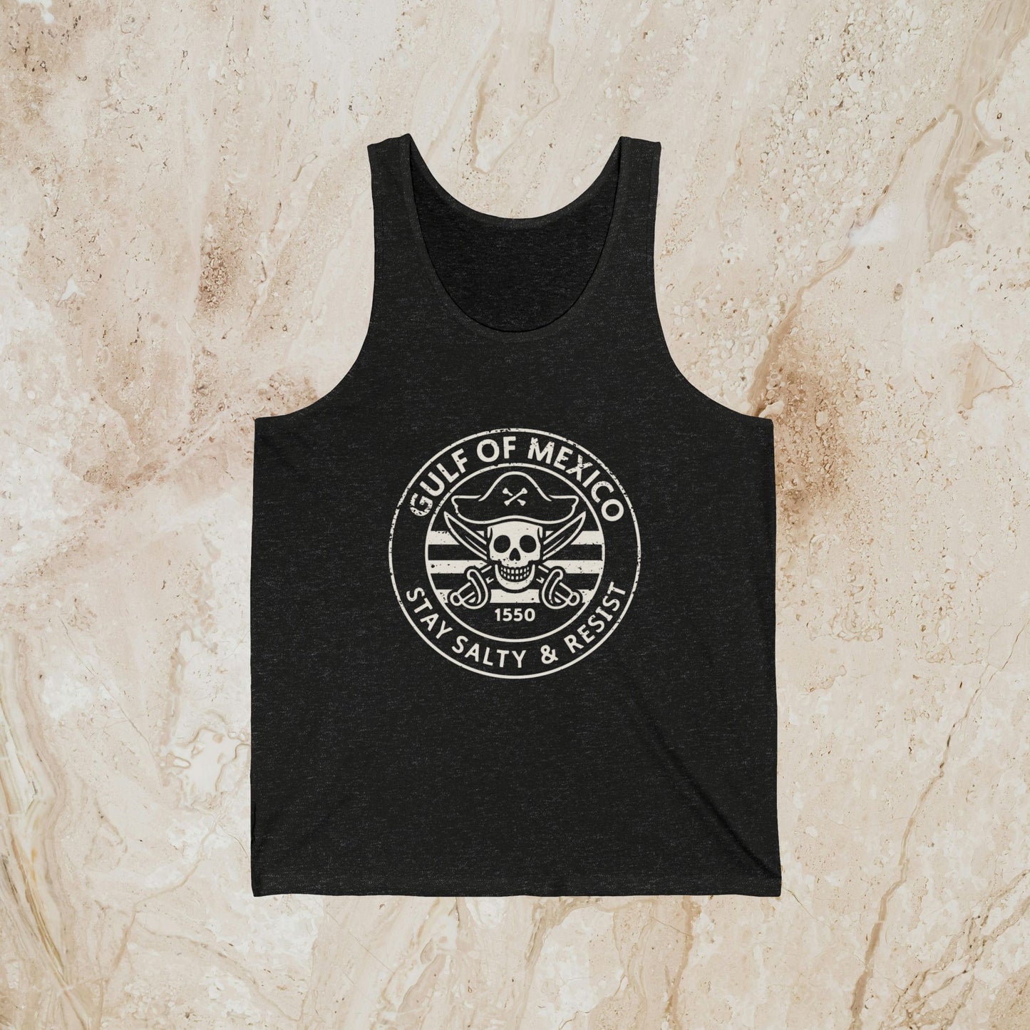 Gulf of Mexico Pirate Resist Shirt Protest Tank Top Social Justice Anti-Trump Merch Anti-Fascism Gear Resistance Tank Top Democrat Apparel