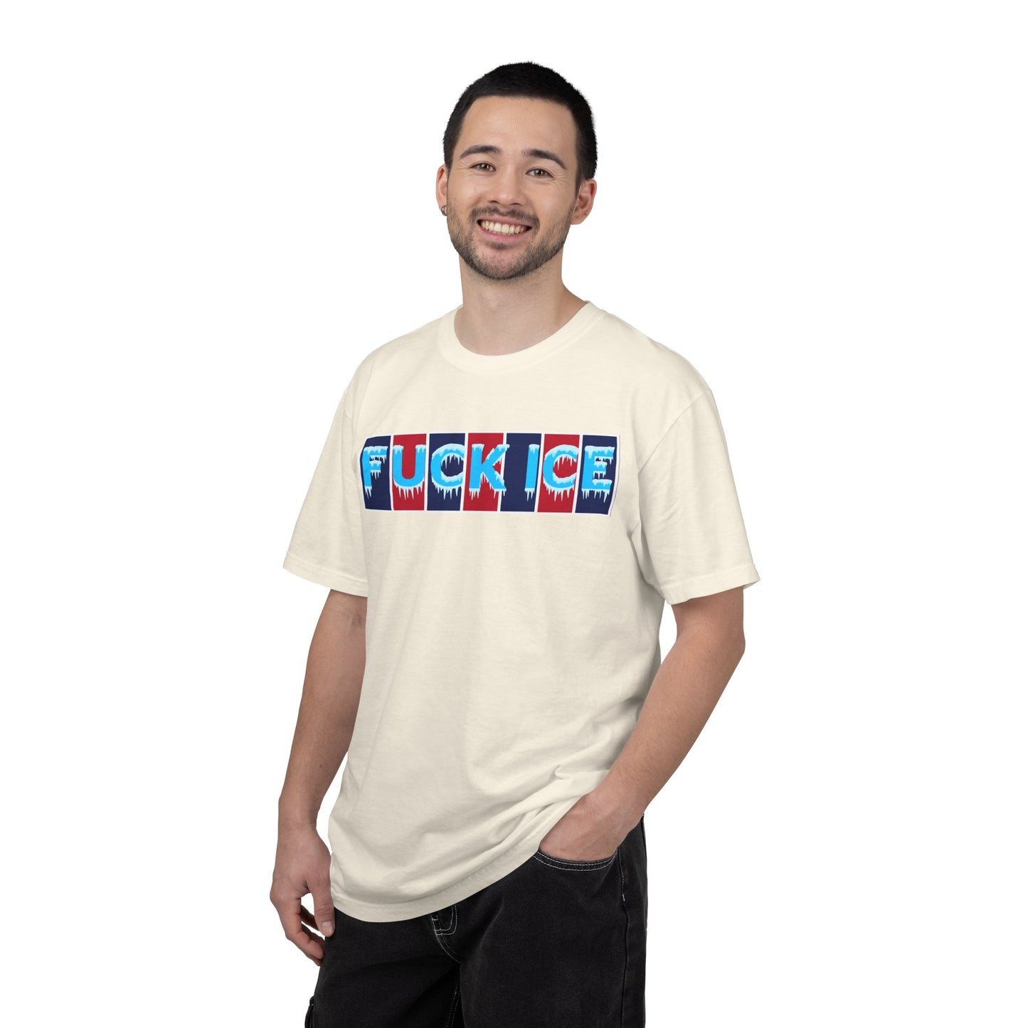 F*ck Ice Tee Protest Shirt Foxtrot Delta Tango F*ck Donald Trump Anti-Fascism Abolish Icestapo Comfort Colors Ring-Spun Cotton Tshirt